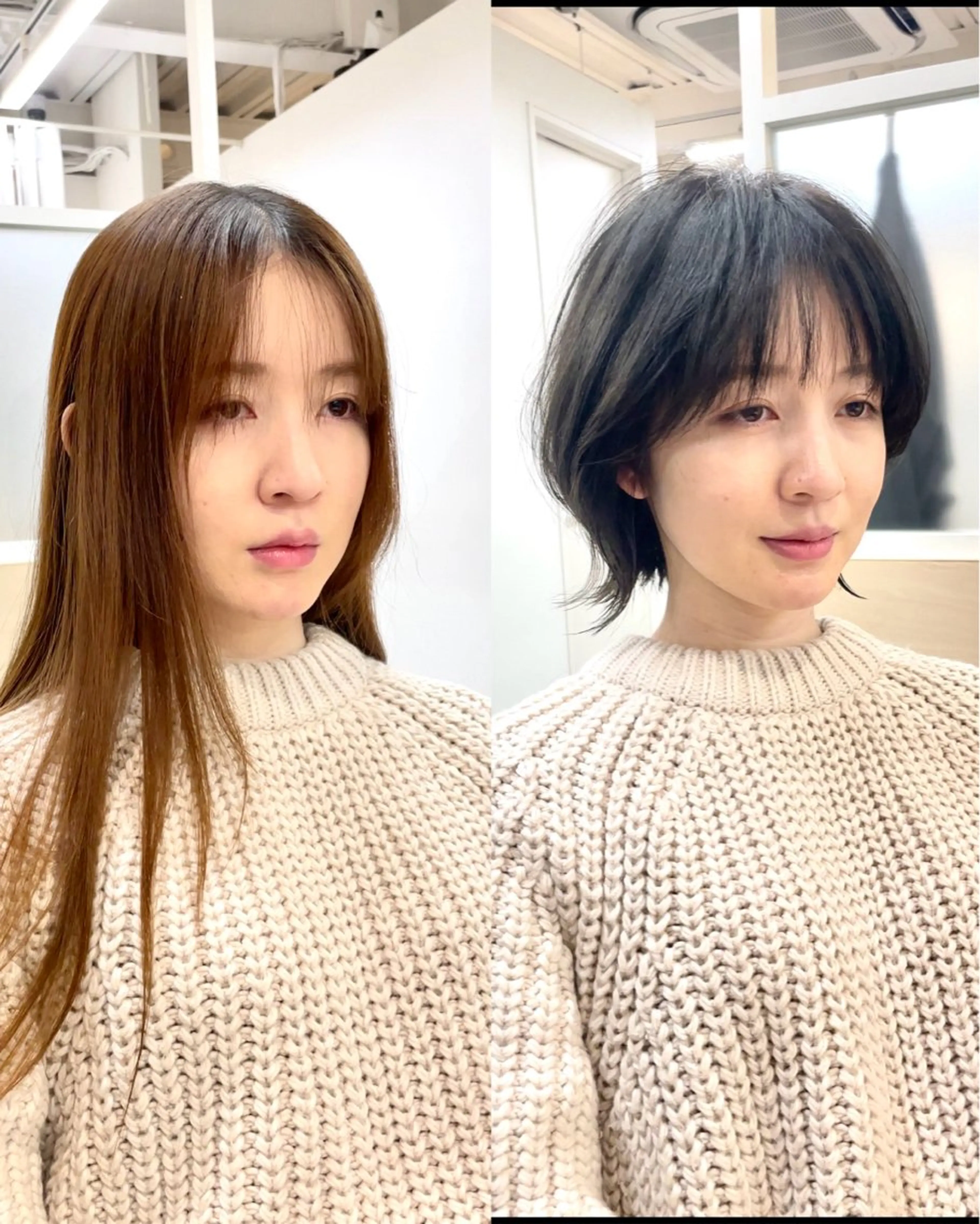 ショート カラー ボブ ウルフカット 表参道ショート 宮嶋勇太のヘアスタイル