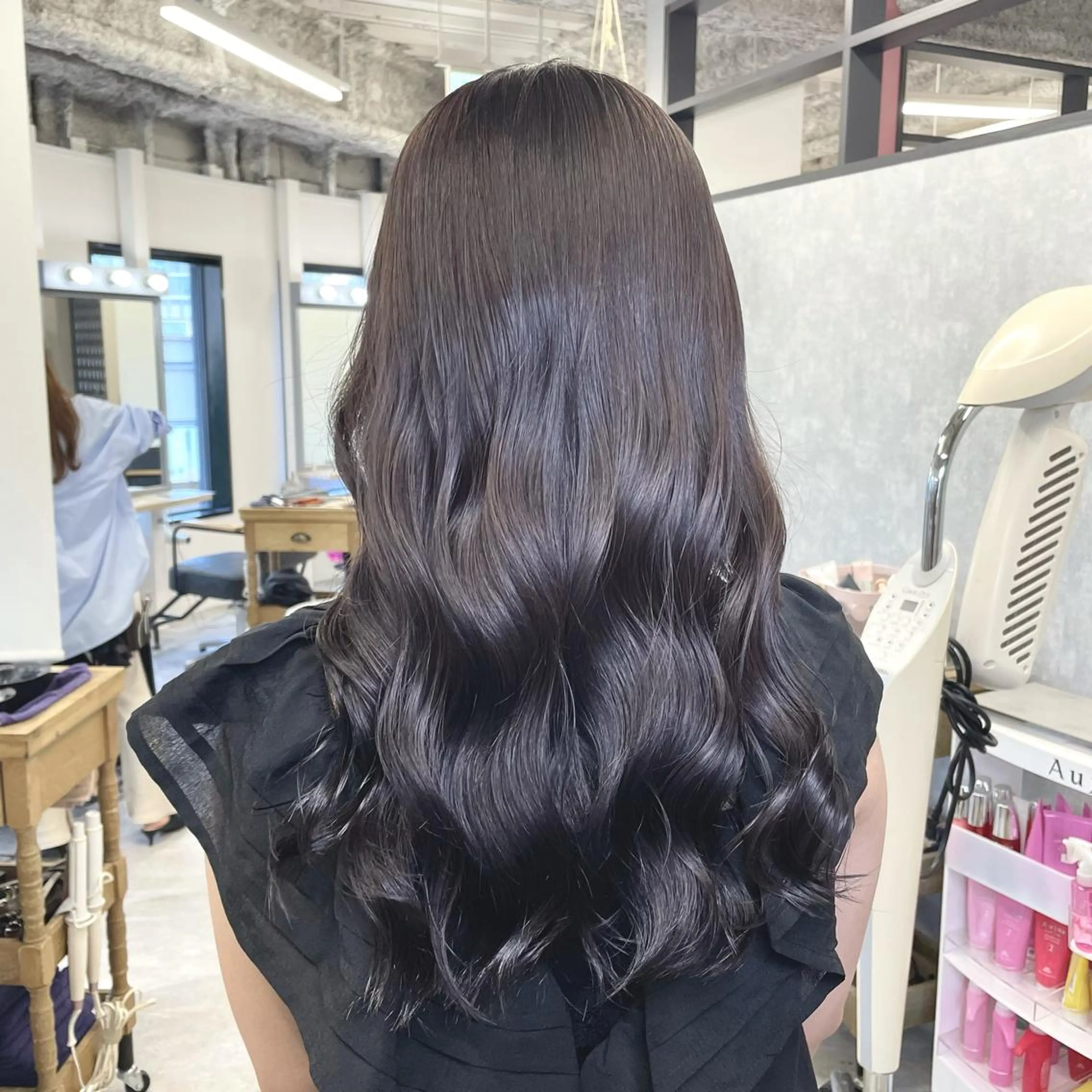 セミロング カラー 🔵暗髪　特化🔵 梅田・増田のヘアスタイル