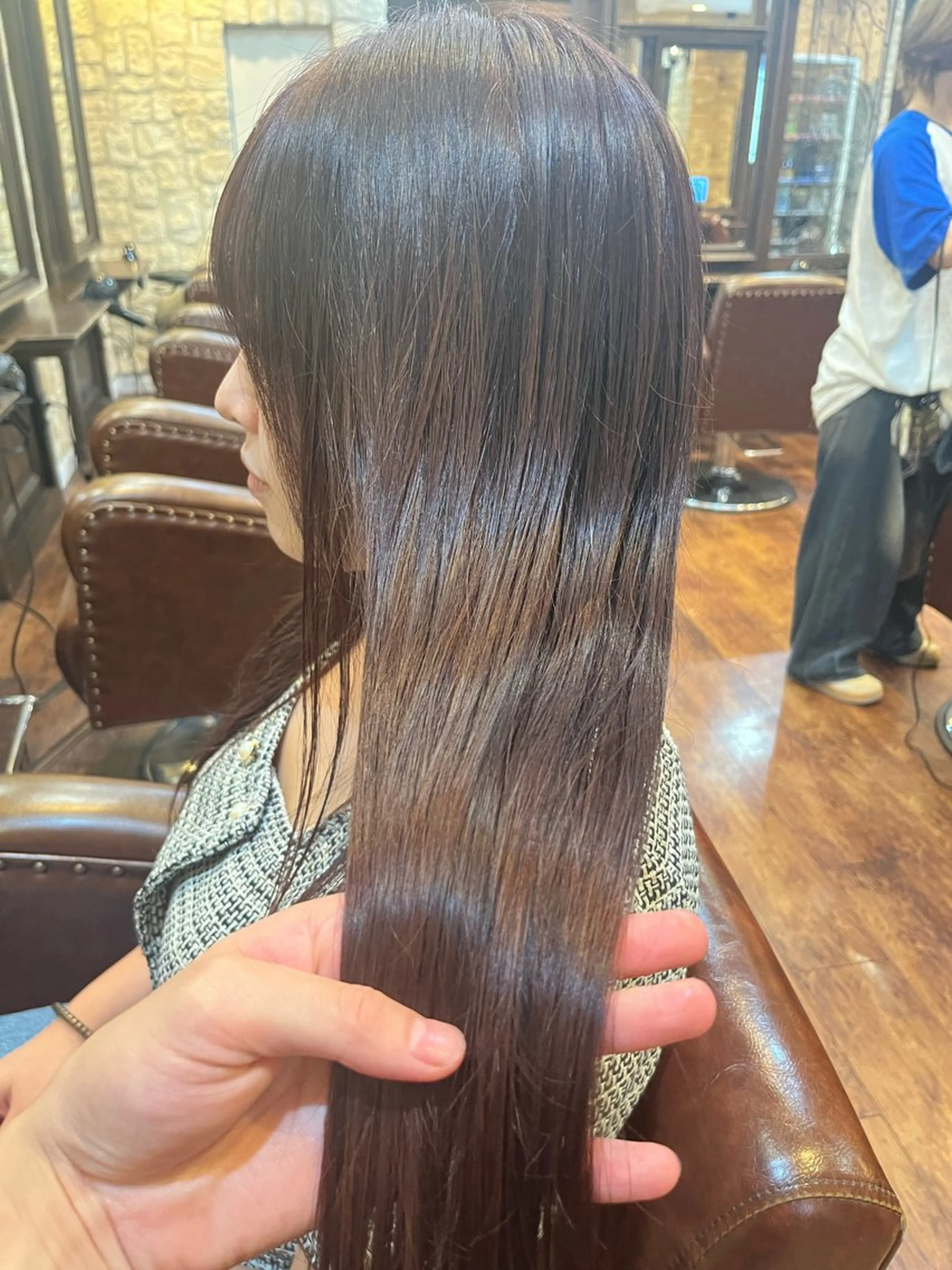 ロング ヘアカラー トリートメント ヘアセット 大城 統也のヘアスタイル