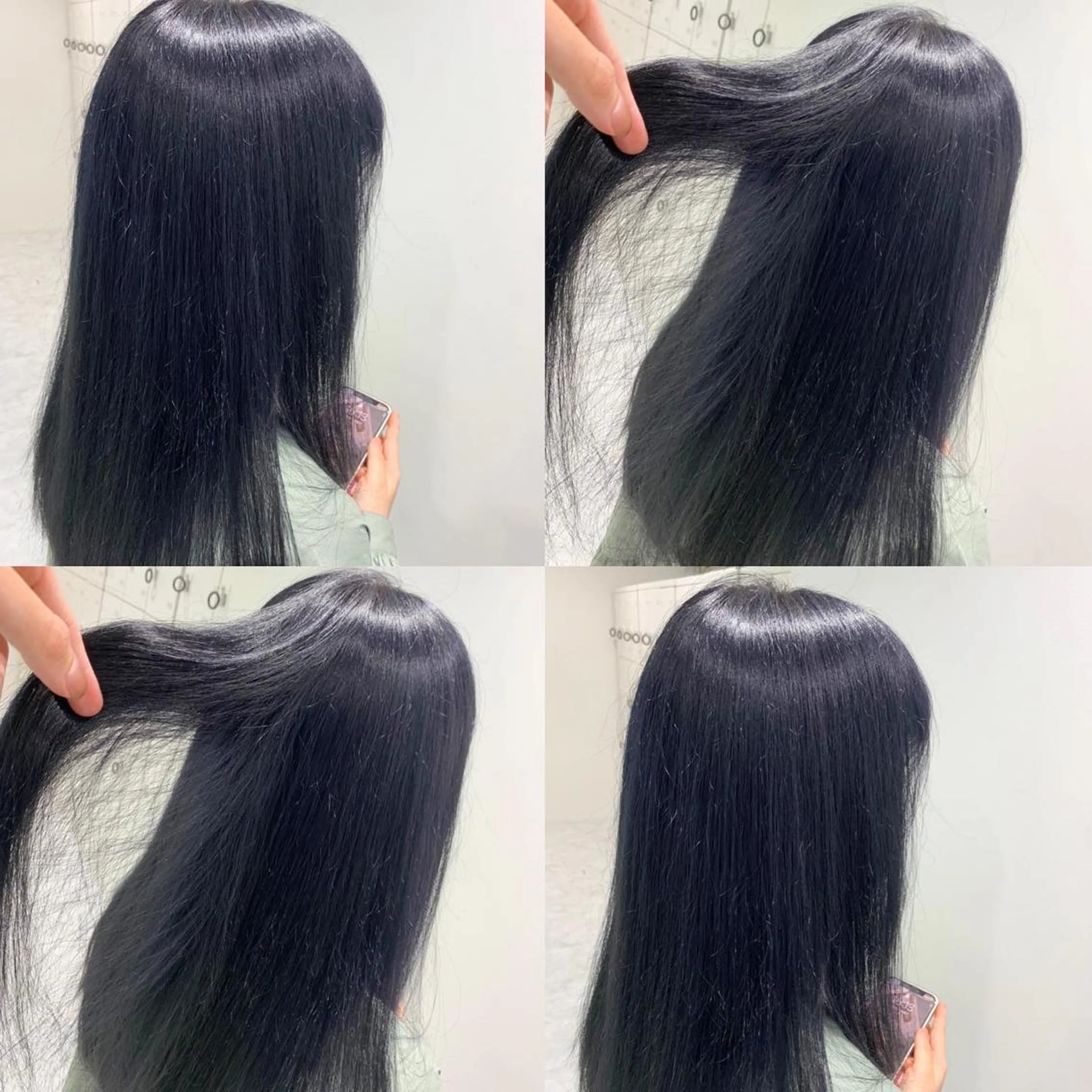 ロング ヘアカラー トリートメント ヘッドスパ ヘアセット 🌿透明感カラー‪ 縮毛矯正✨かずきのヘアスタイル