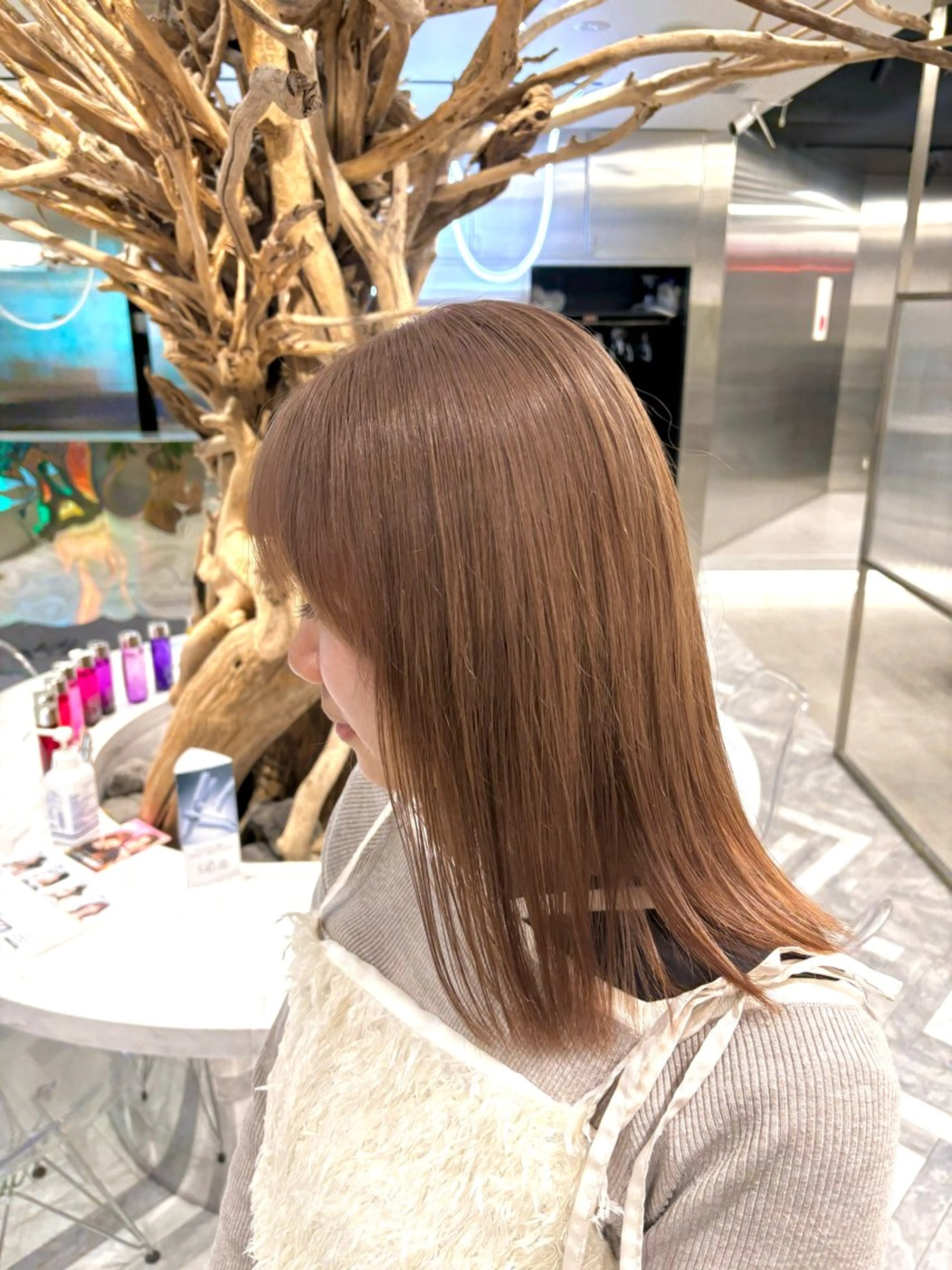 ミディアム カラー ミディアムパーマ バレイヤージュ ブリーチ ケアブリーチ ダブルカラー ヘアカラー シャドウパーマ/ ルーズパーマ/メンズのヘアスタイル