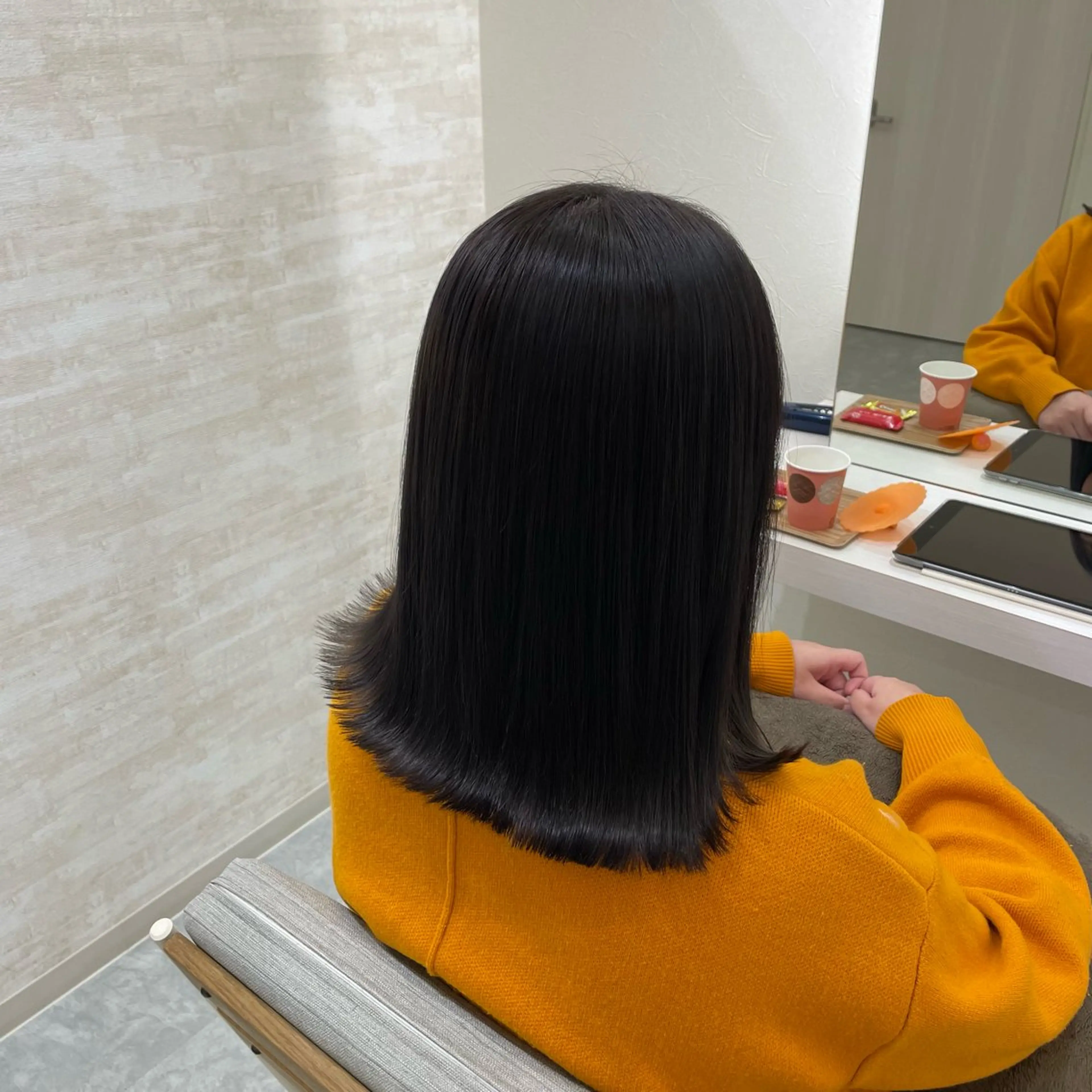 ミディアム カラー ケアカラー 髪質改善 トリートメント 髪質改善&ヘアケア /菊池琉那のヘアスタイル