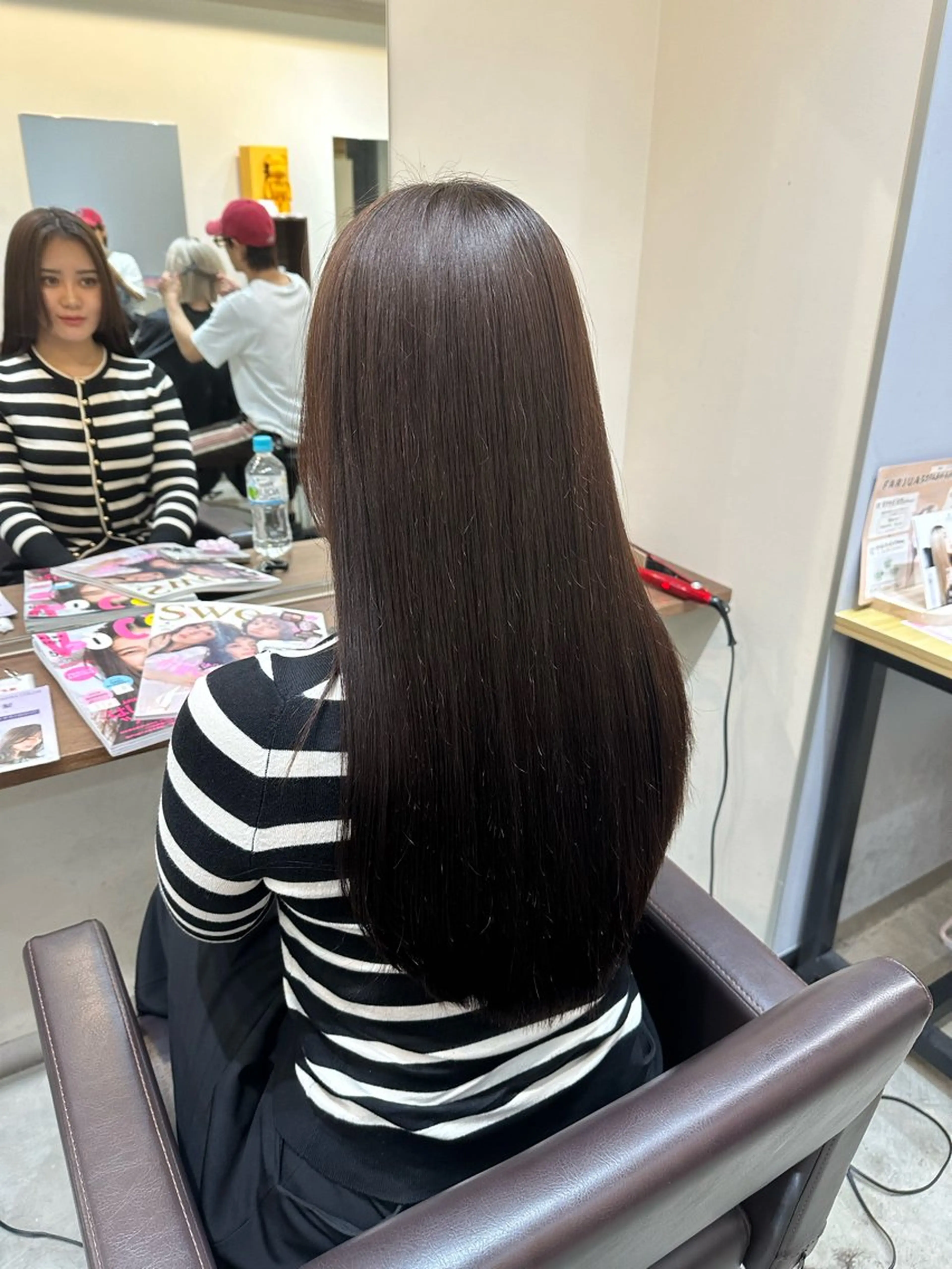 ロング 縮毛矯正 カット 縮毛矯正 トリートメント ✨髪質改善💖 縮毛矯正💖mihoのヘアスタイル