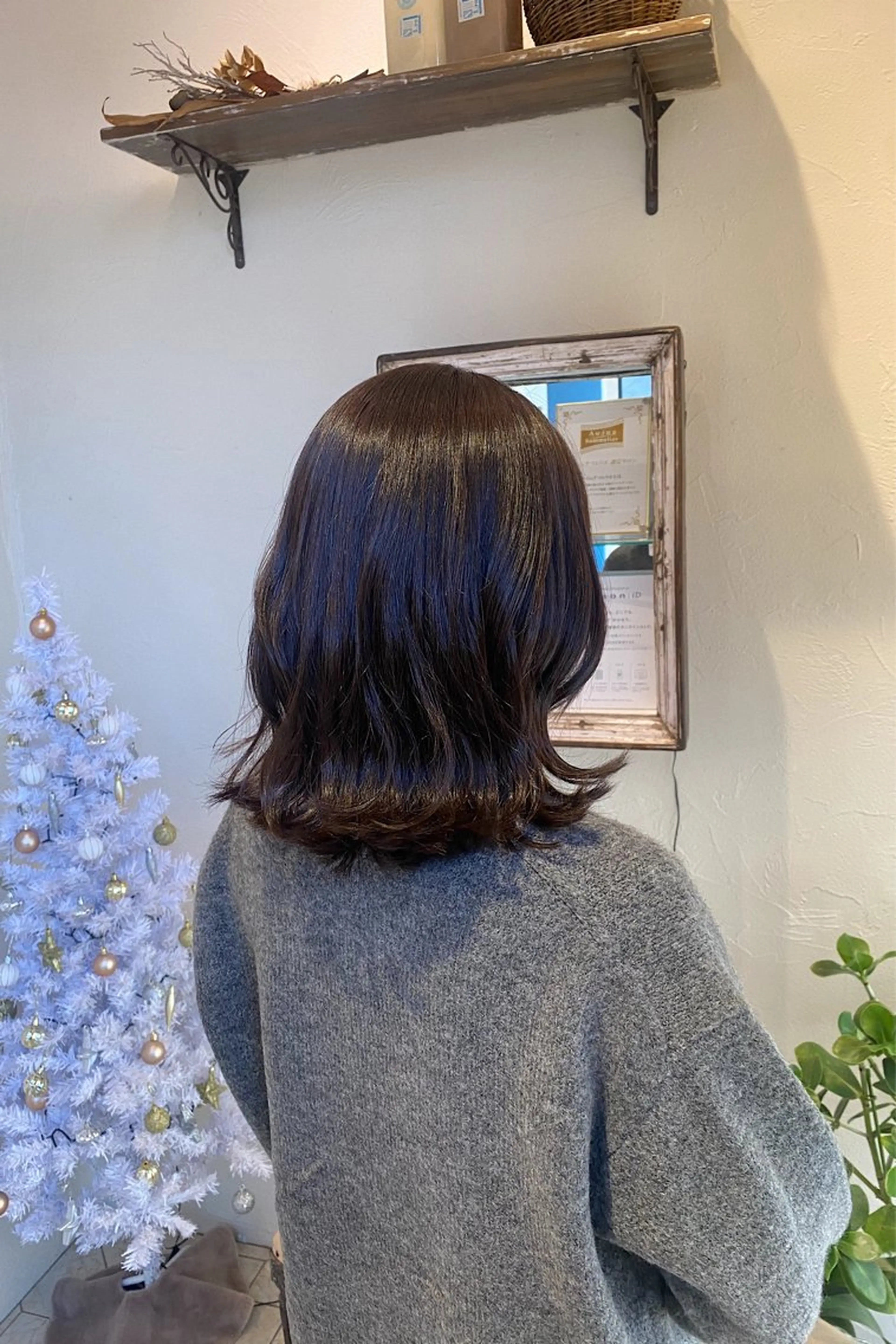 セミロング レイヤーカット 艶カラー/ 縮毛矯正 /   タキダのヘアスタイル
