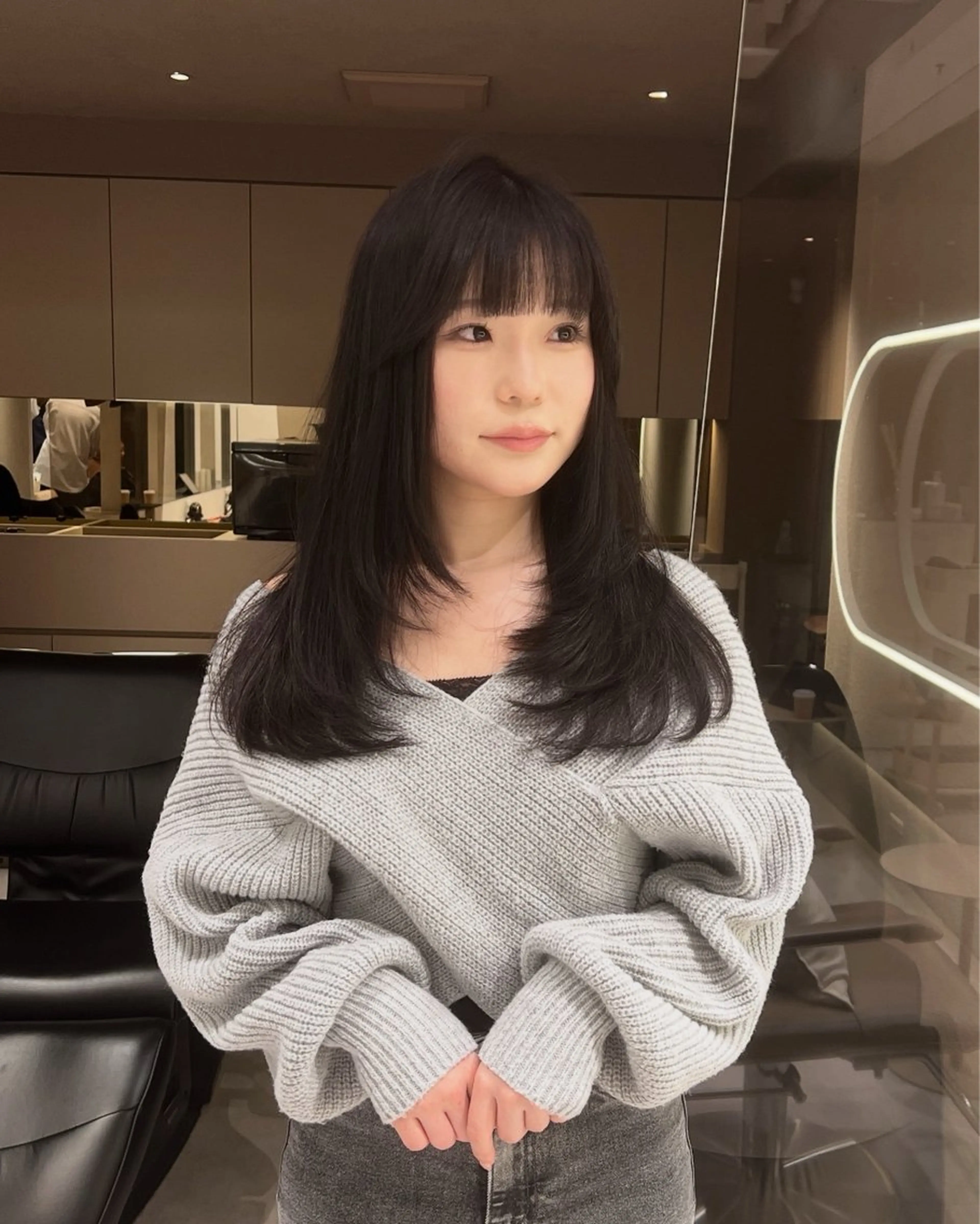 ロング ロングレイヤー レイヤーカット ロング ワンホンレイヤー rino🤍 恵比寿レイヤーカットのヘアスタイル