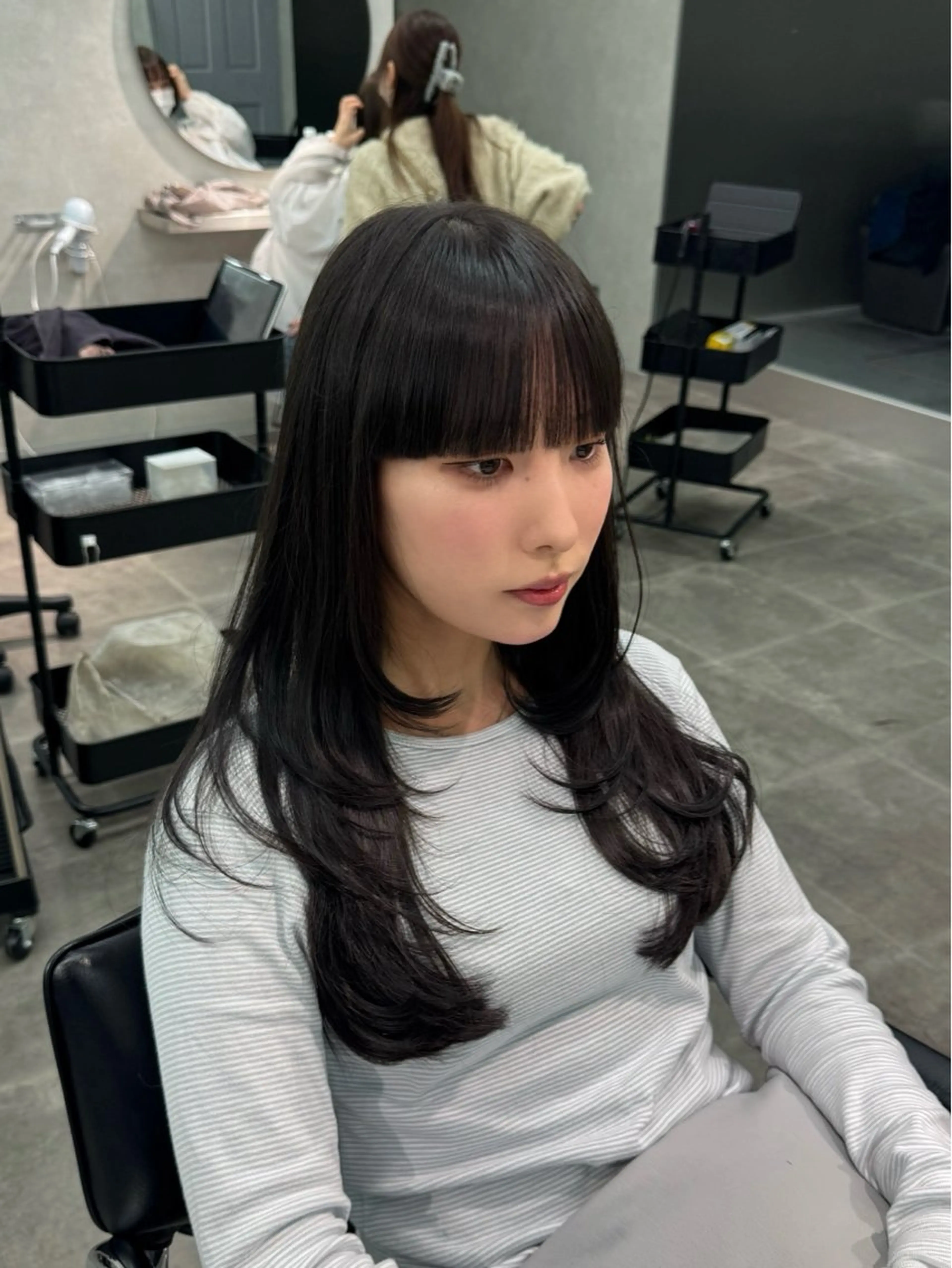 ロング カット ヘアカラー 韓国特化🇰🇷千葉 /レイヤーカット竜生のヘアスタイル