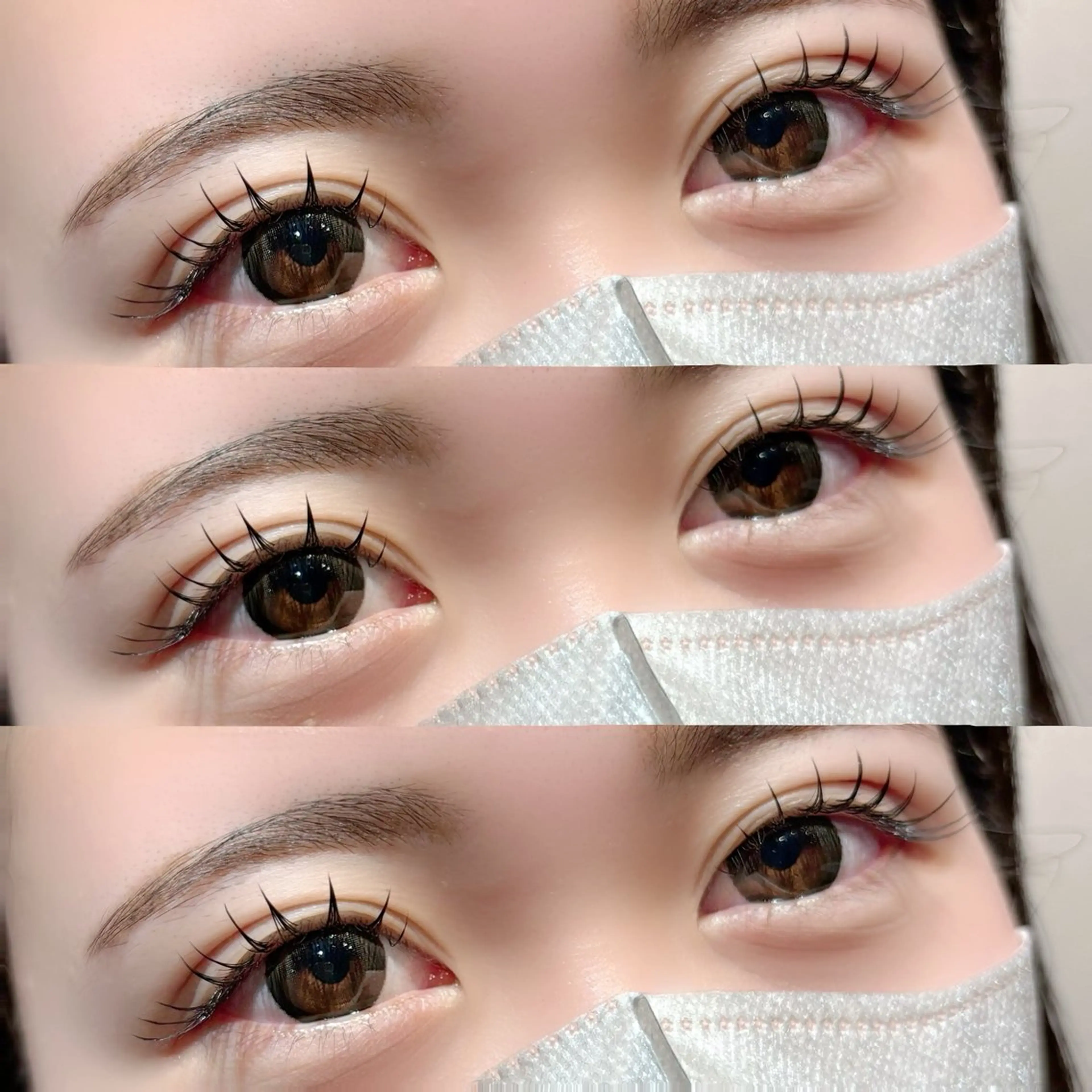 マツエク・マツパ 束感まつ毛 一重×まつ毛パーマ Flor_Eyelash&Nail 上大岡所属・上大岡_Flor mikuのマツエク・マツパデザイン