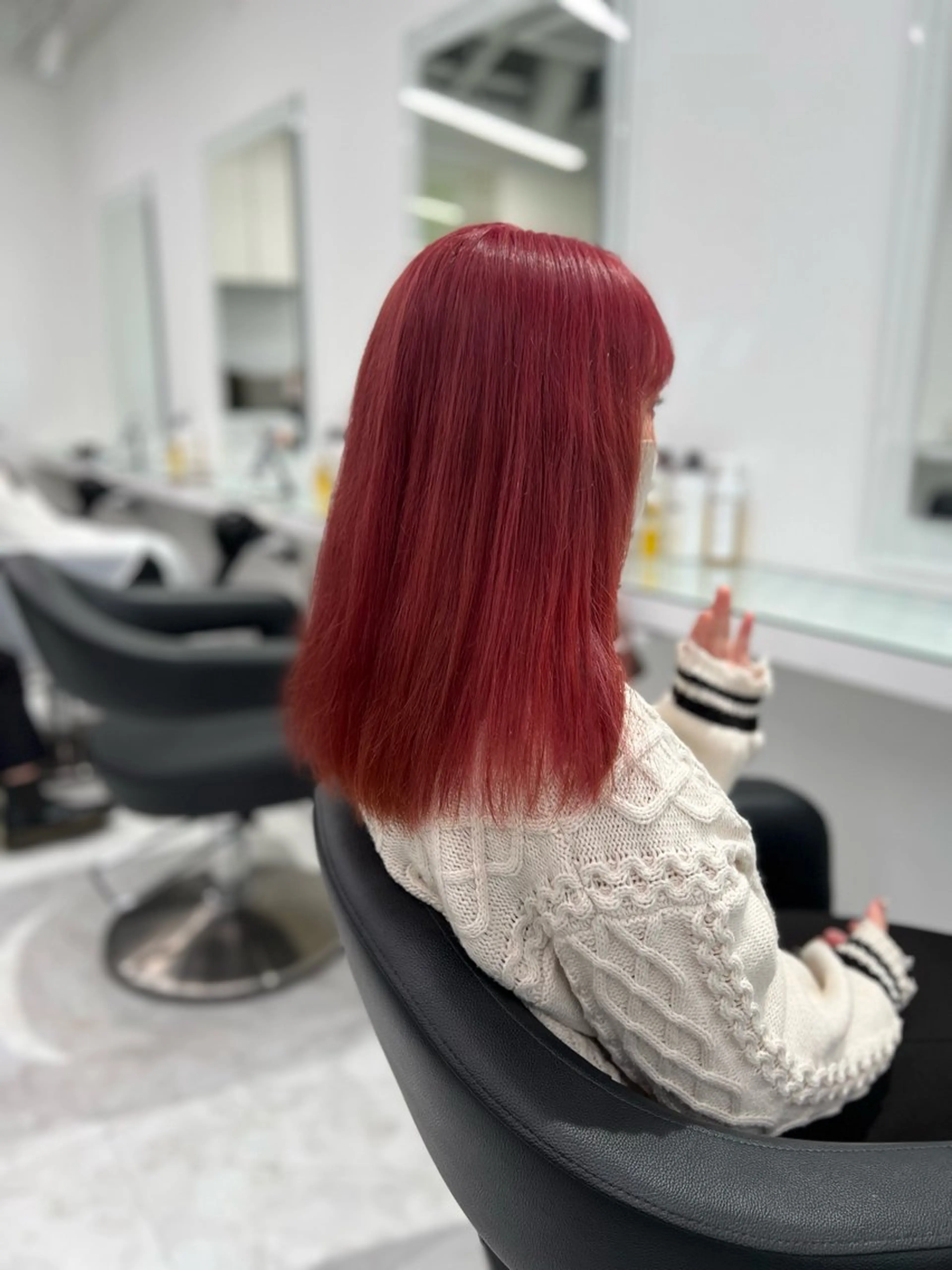 カラー ヘアカラー トリートメント ヘッドスパ ヘアセット ブリーチなし透明感 💗RYOTAのヘアスタイル