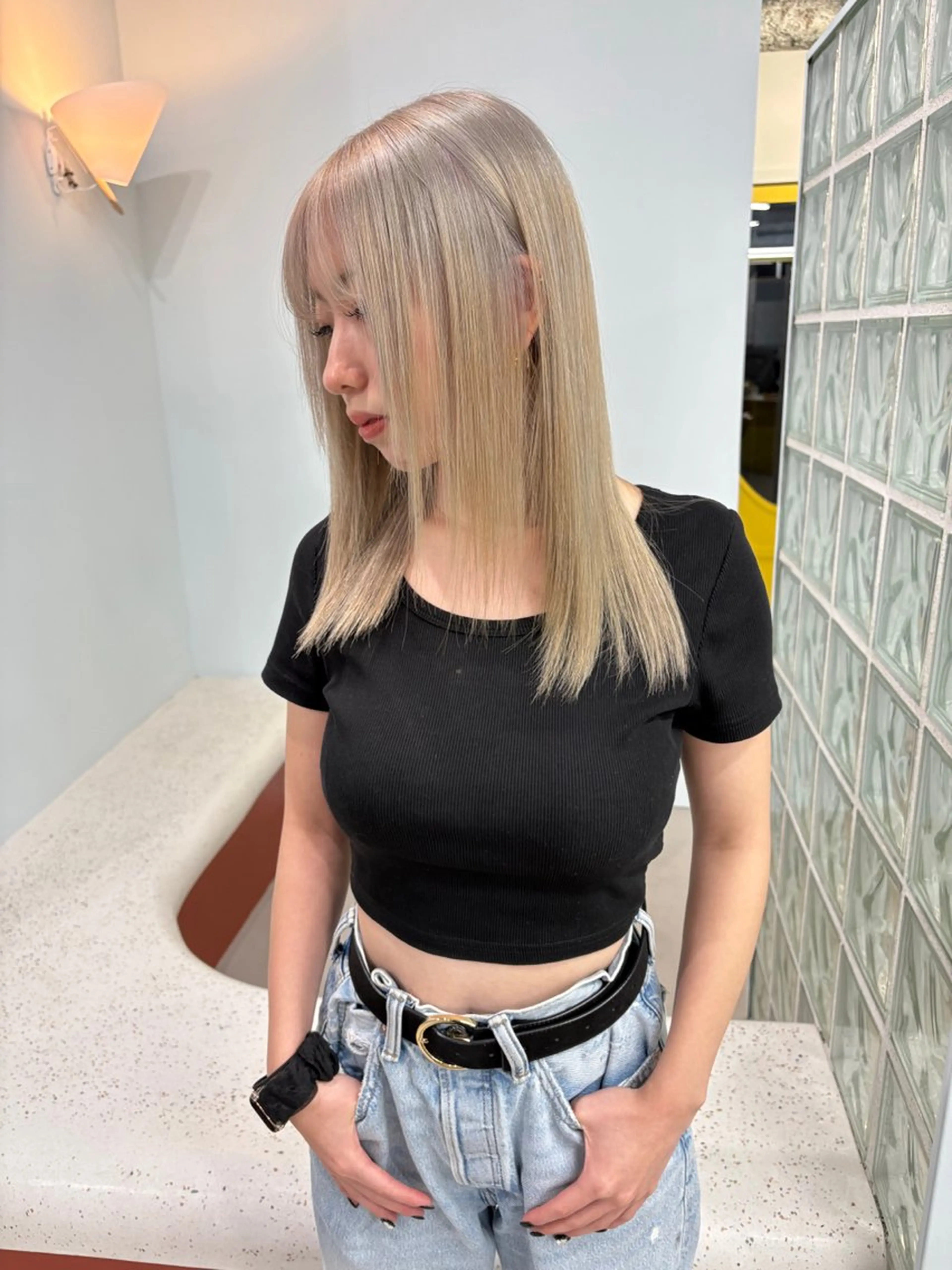 カラー ベージュカラー ヘアカラー qulim hair所属・【qulim】松尾 香透のヘアスタイル