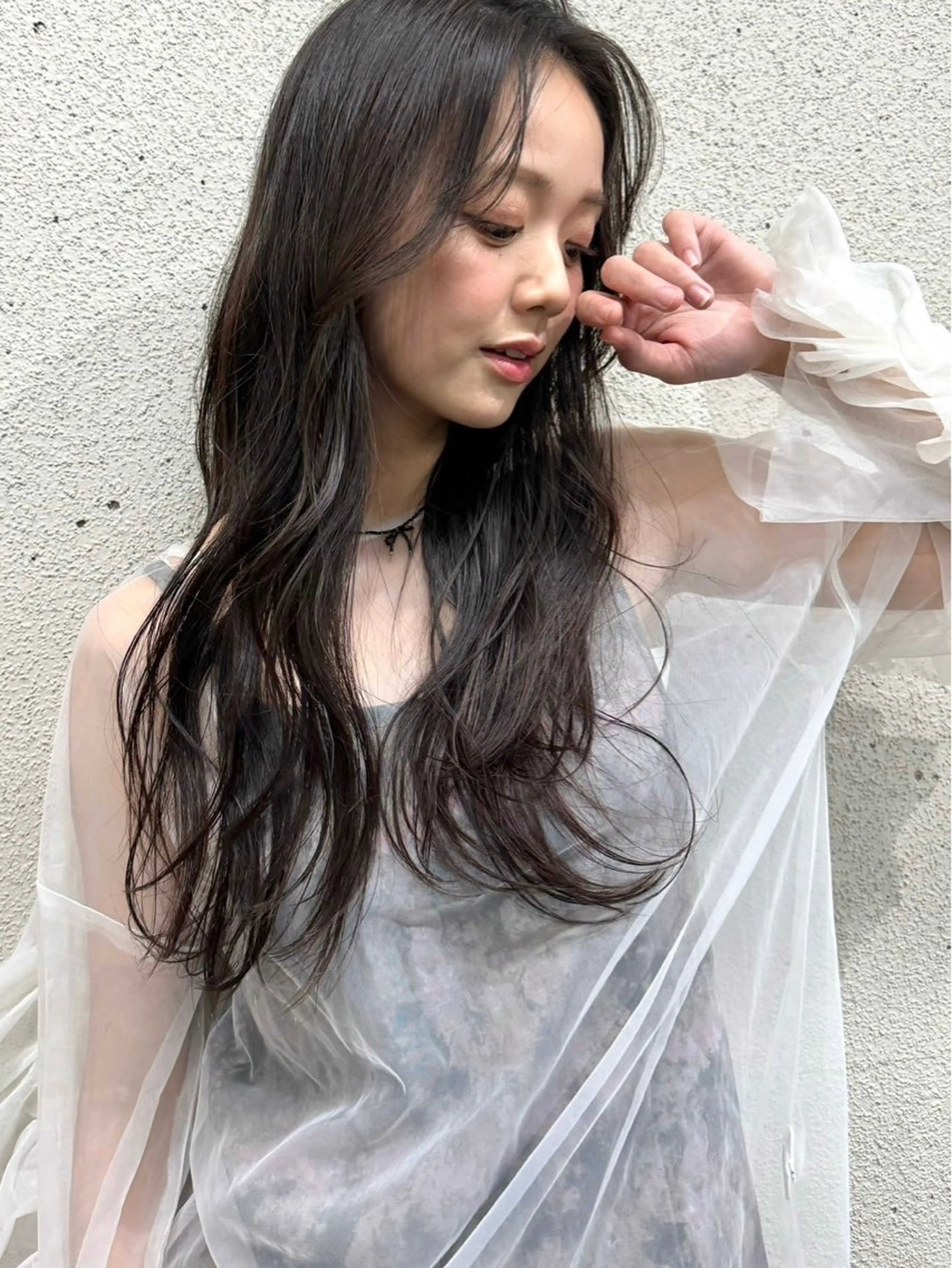 ロング ヘアアレンジ レイヤーカット ロング 森山 遥葵のヘアスタイル