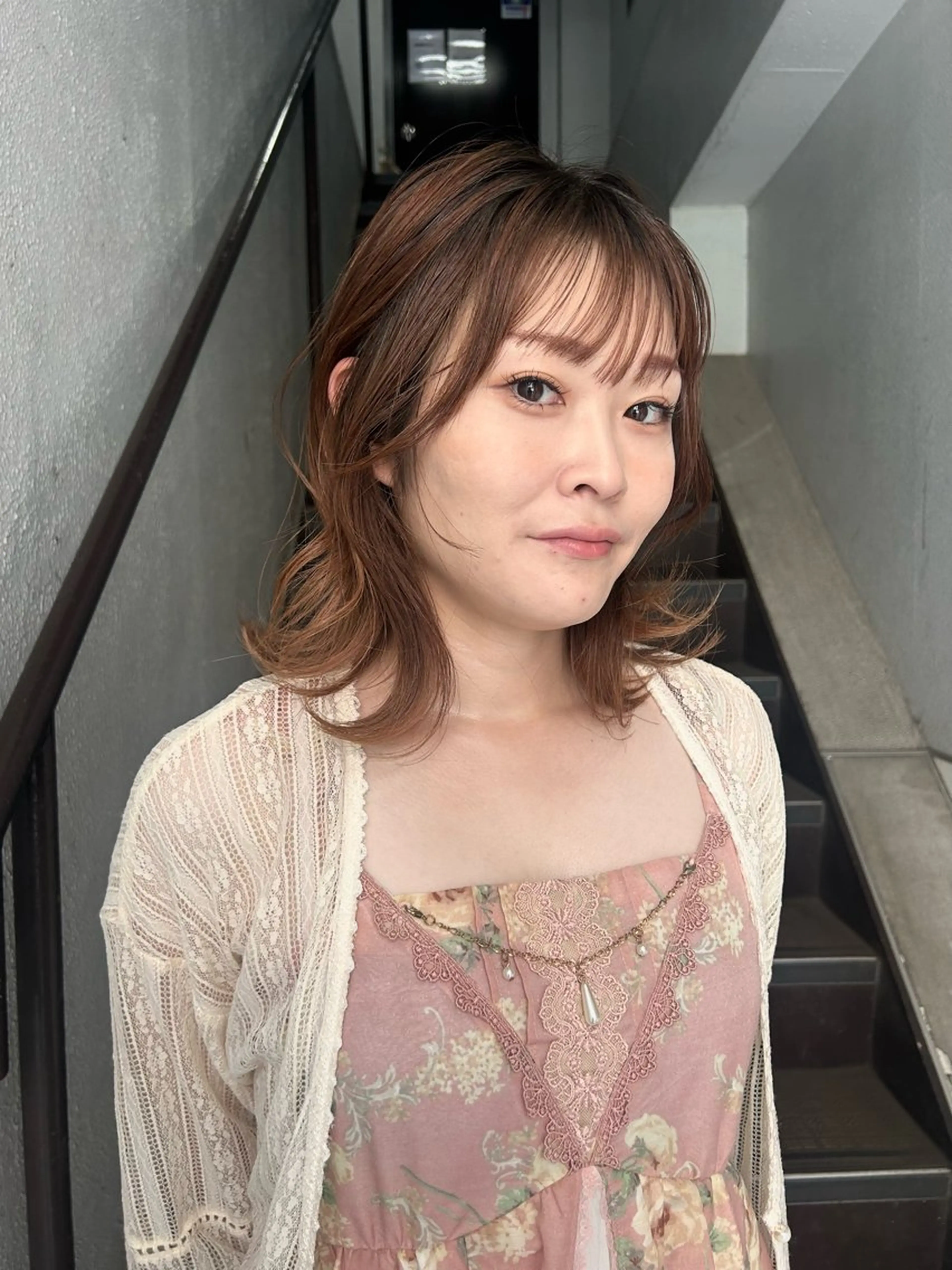 ミディアム 大人透明感|韓国| カラー|yuzu🌷のヘアスタイル