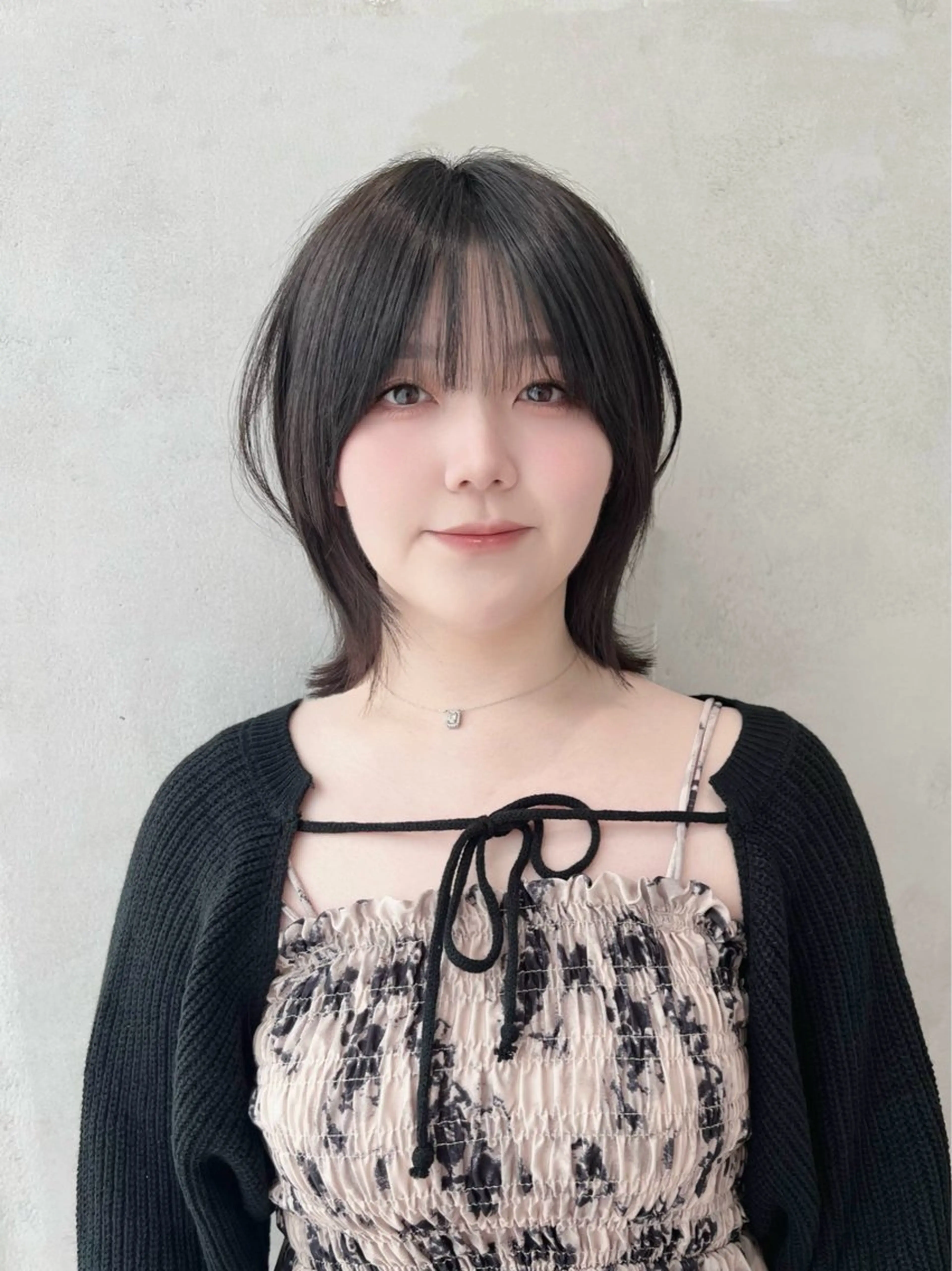 ミディアム Say.石川葵 ショートボブ前髪のヘアスタイル