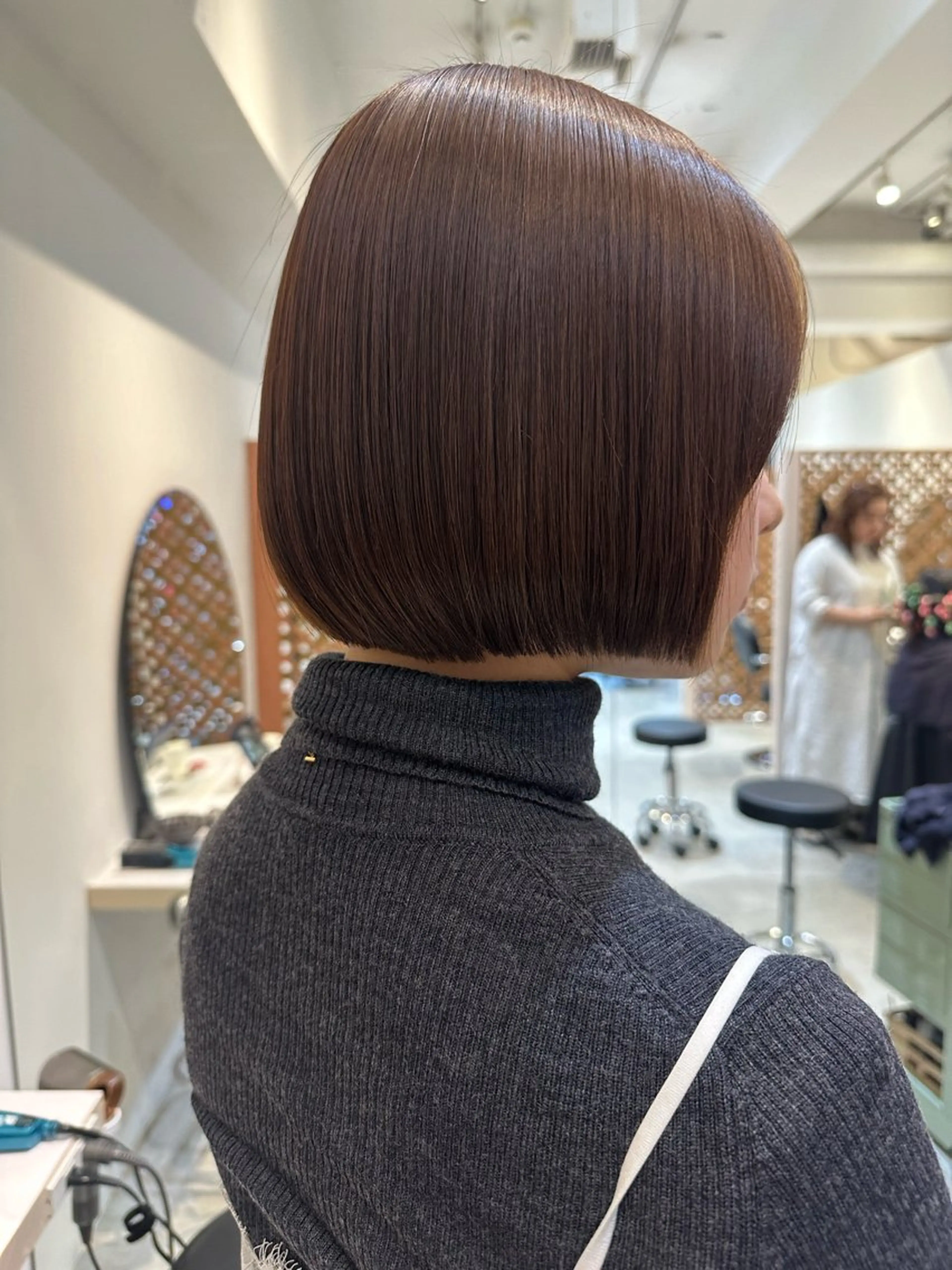ショート 切りっぱなしボブ ボブ カット ヘアカラー 下北沢suu所属・AYAKA⚡️ミニモ SALE特別価格⚡️のヘアスタイル
