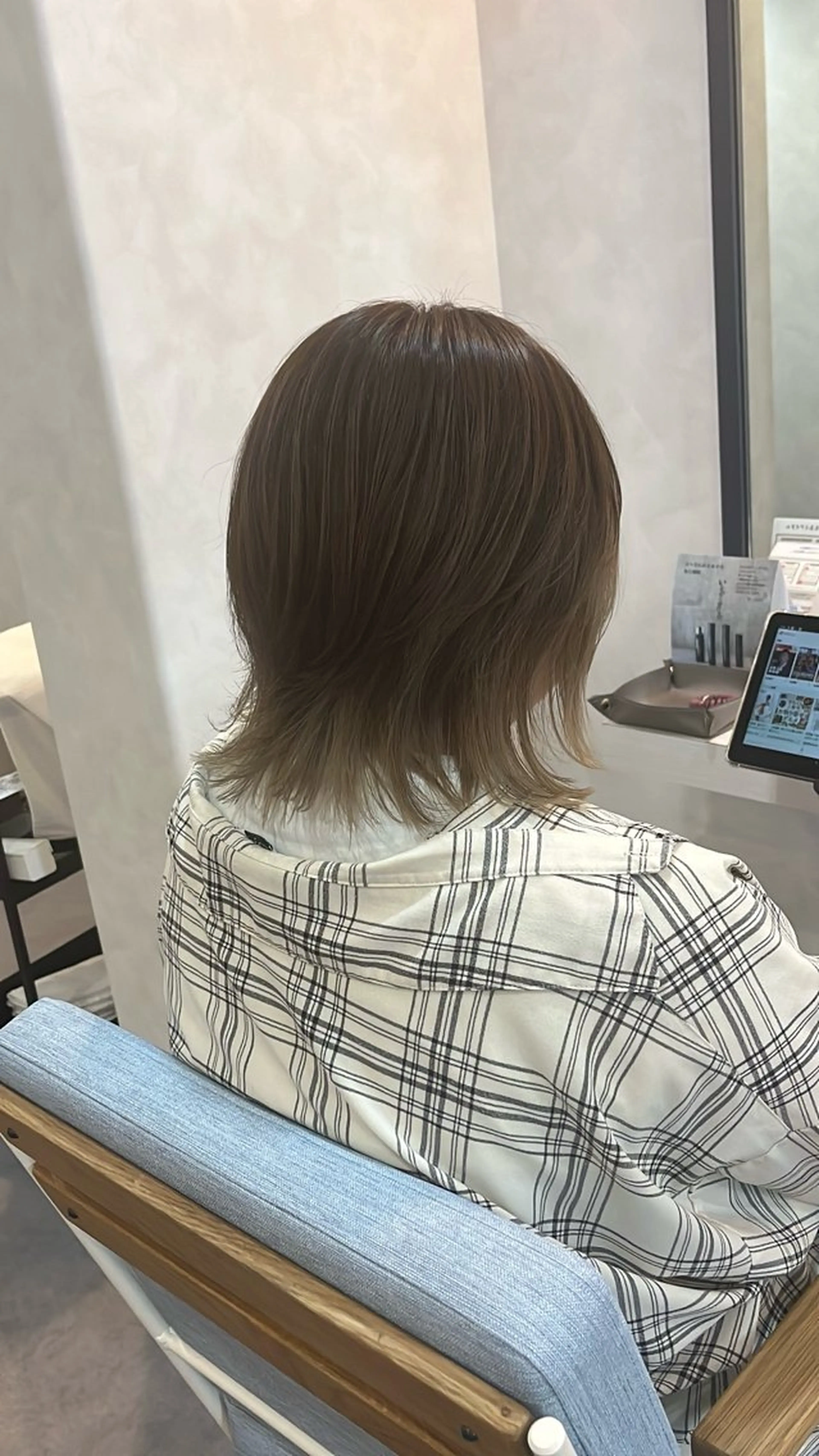 ミディアム レイヤーカット ウルフカット ウルフレイヤー 堀井 政輝のヘアスタイル