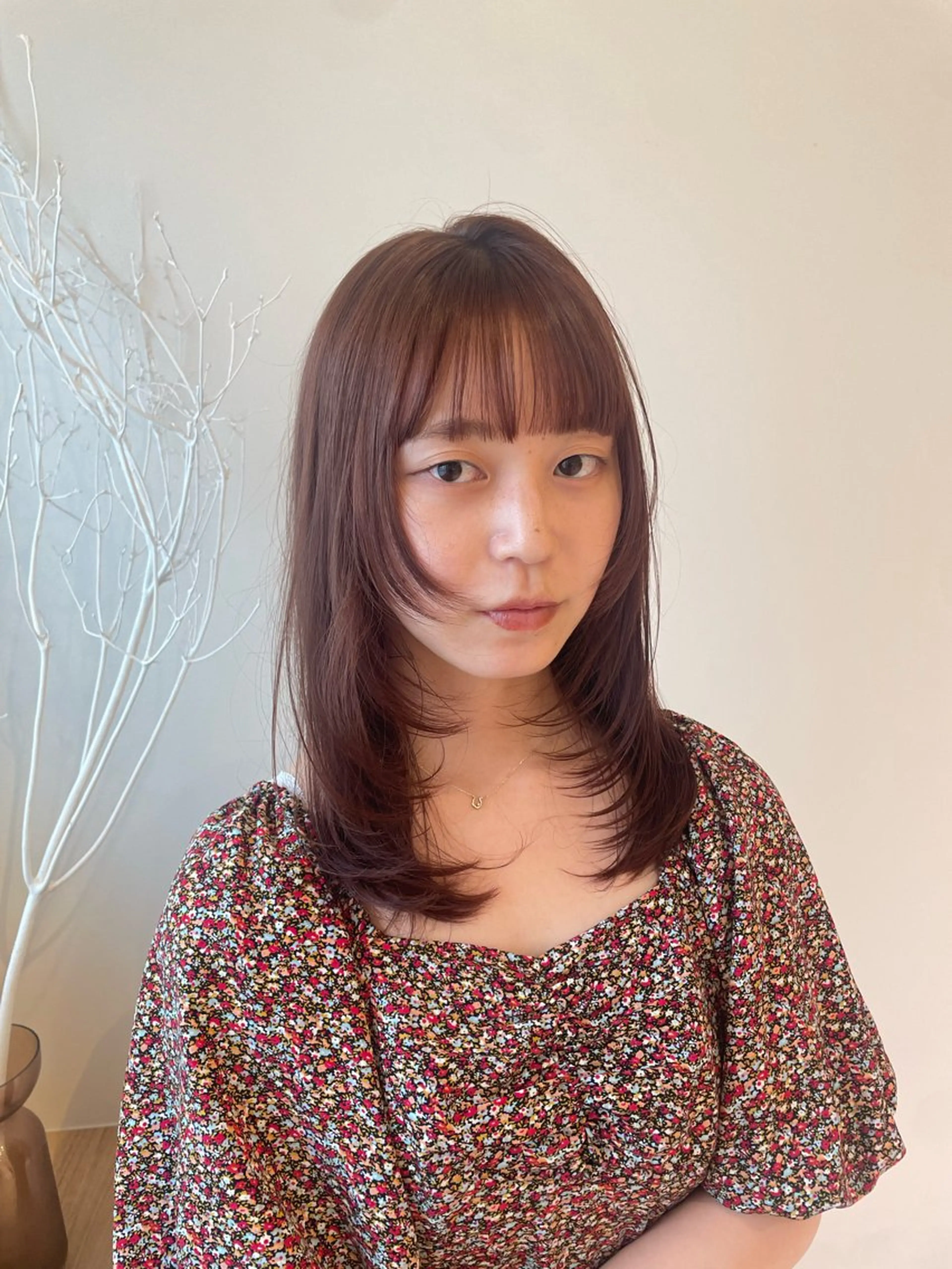 ミディアム カラー カット ヘアカラー トリートメント Osoko Hiyoriのヘアスタイル