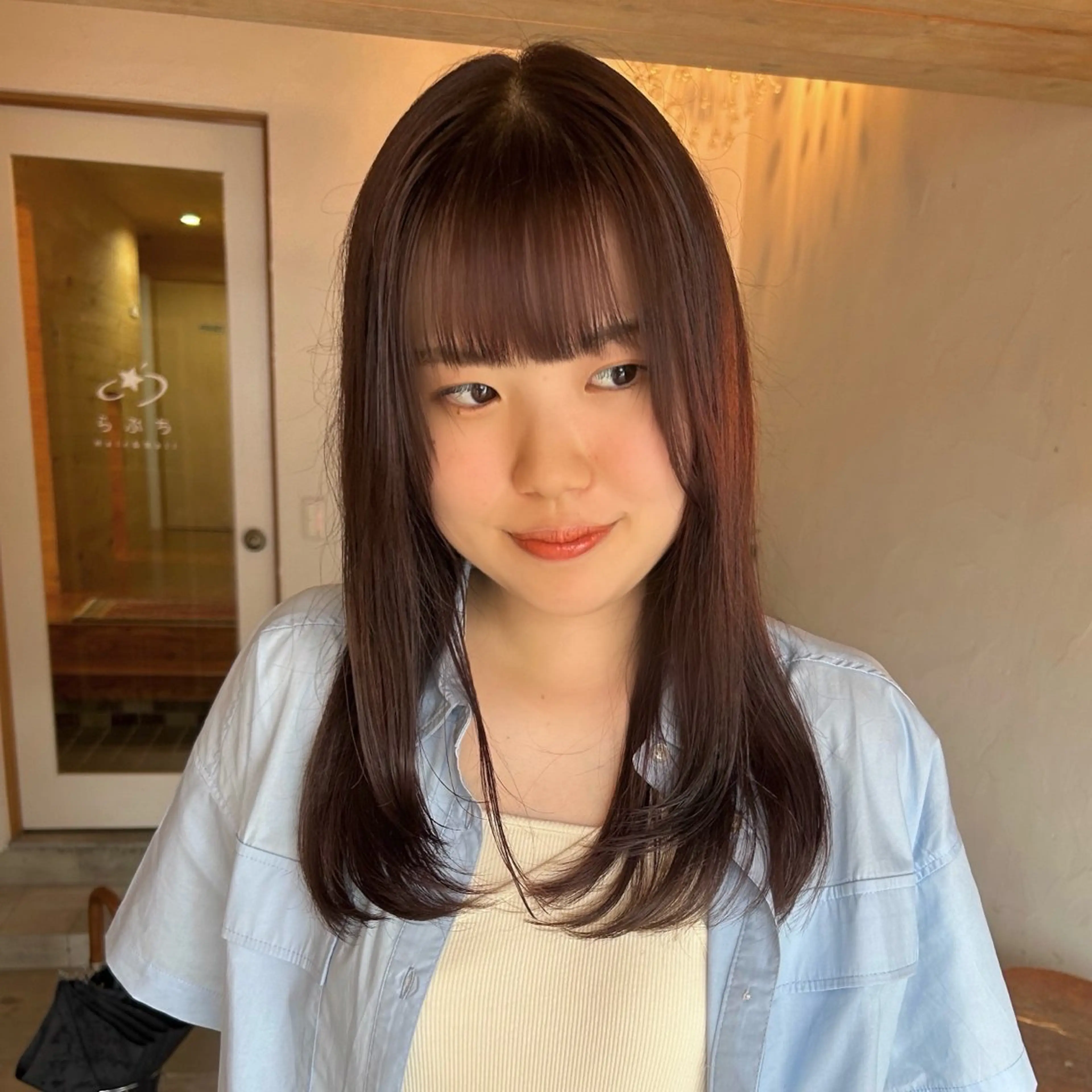 ロング カラー ヘアアレンジ ブラウンカラー レイヤーカット カット ヘアカラー トリートメント ❣️星野のあ❣️ 優しいダブルブリーチのヘアスタイル