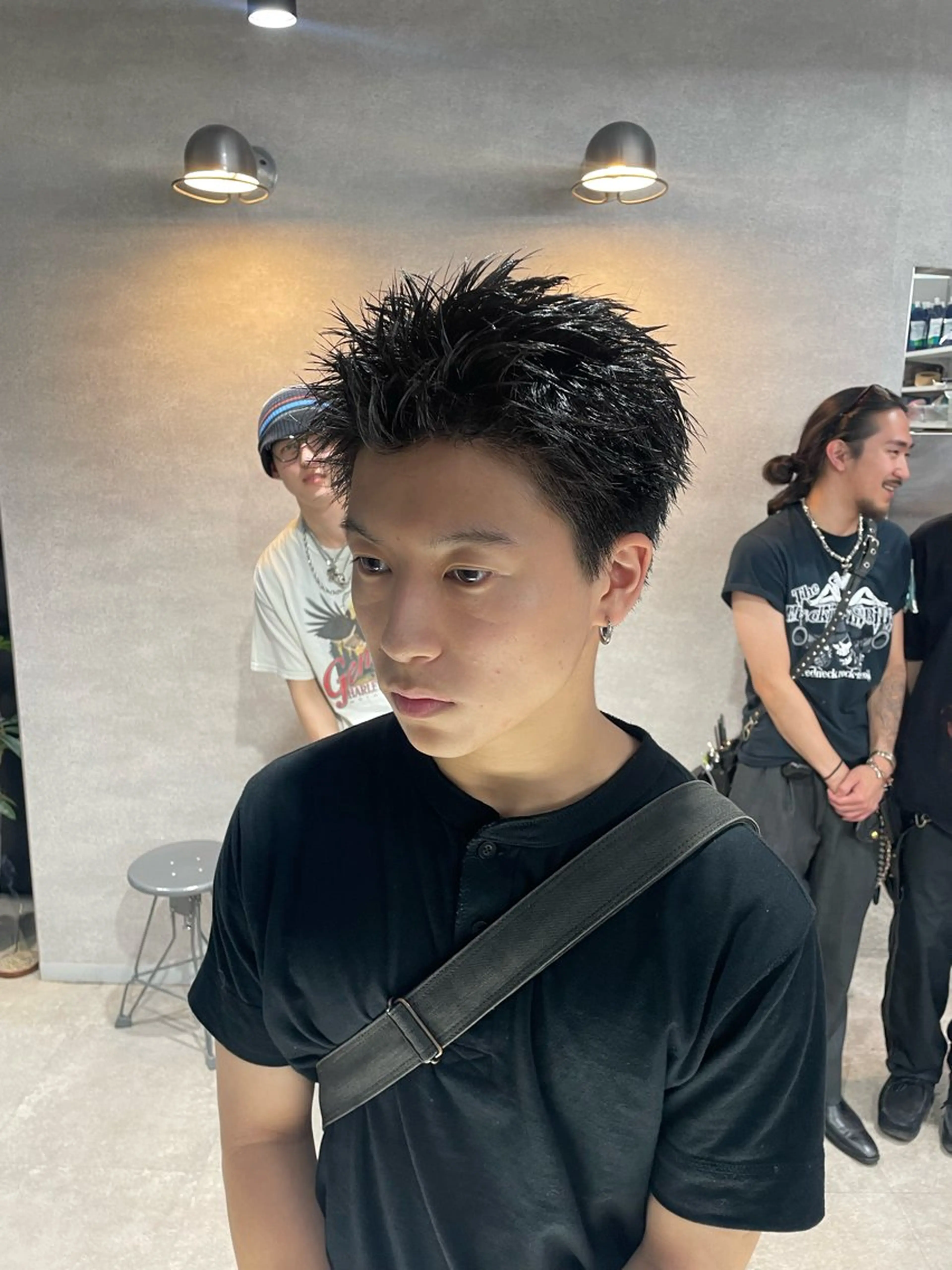 ショート メンズ スパイキーショート ショートヘア カット 垢抜けハイトーン☀/ 笑顔の美容師/しゅんのヘアスタイル