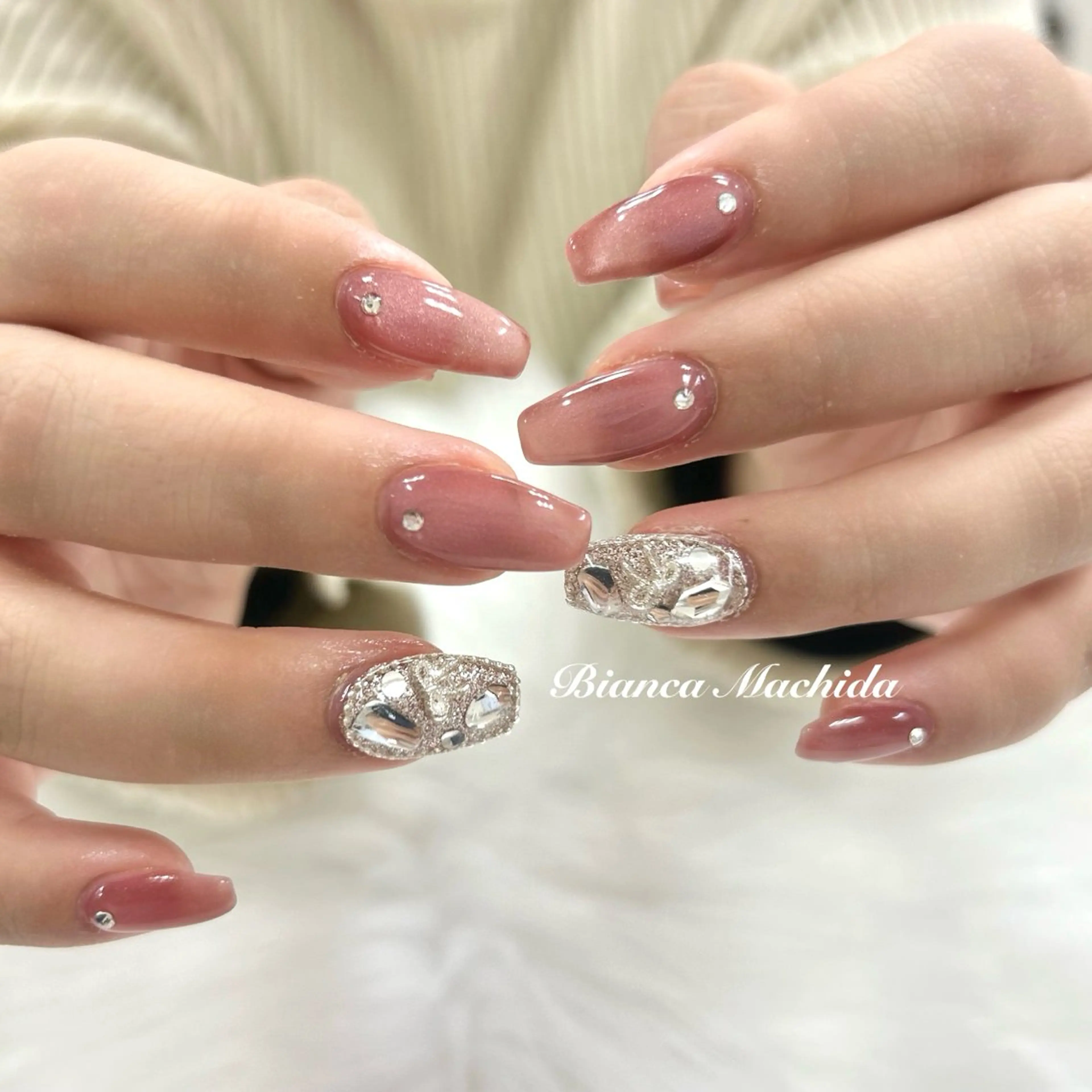 ネイル ハンドネイル ハンドケア Bianca 🪽 Nakajimaのネイルデザイン