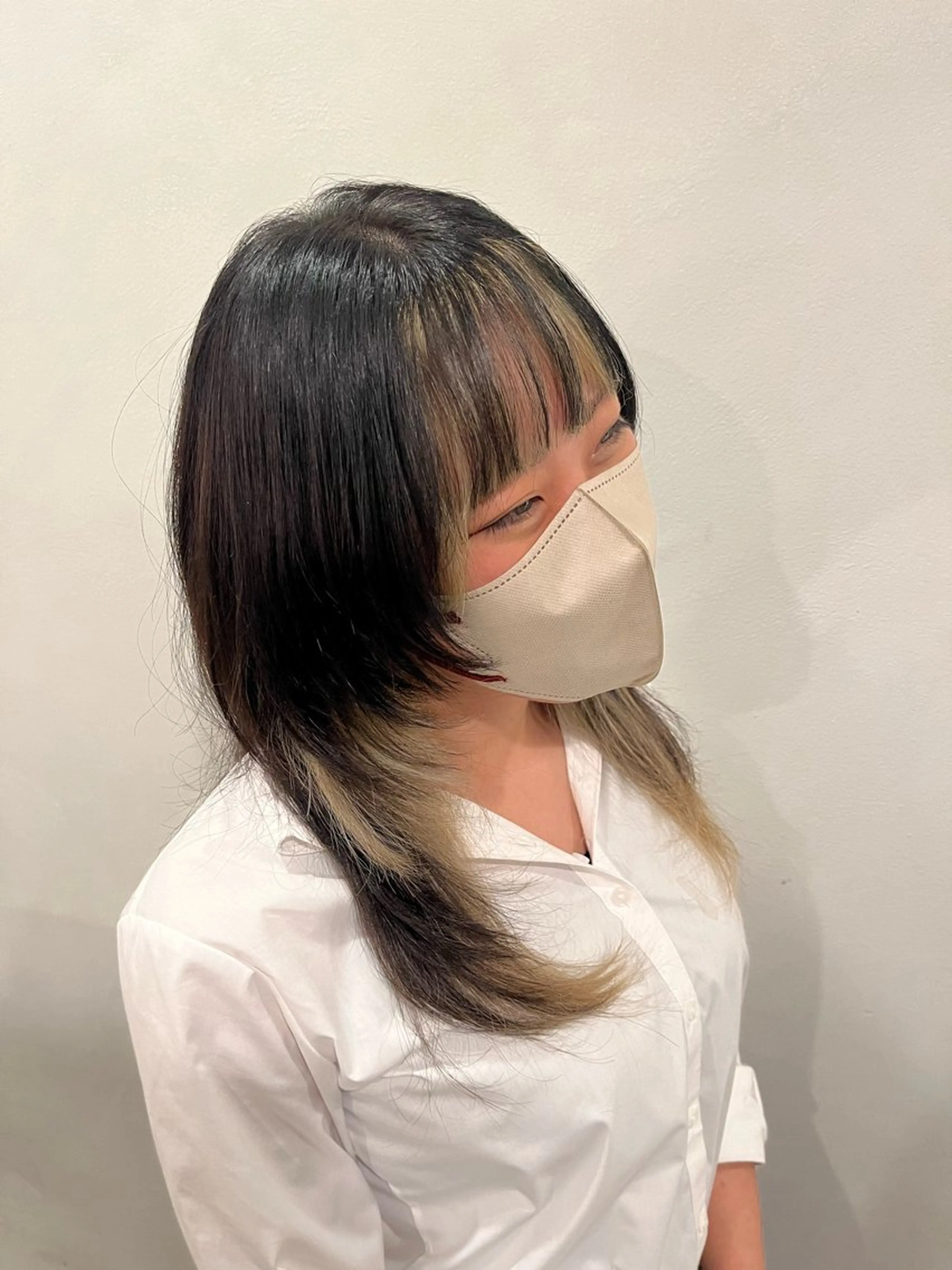 ロング カラー ヘアカラー こんの かいのヘアスタイル