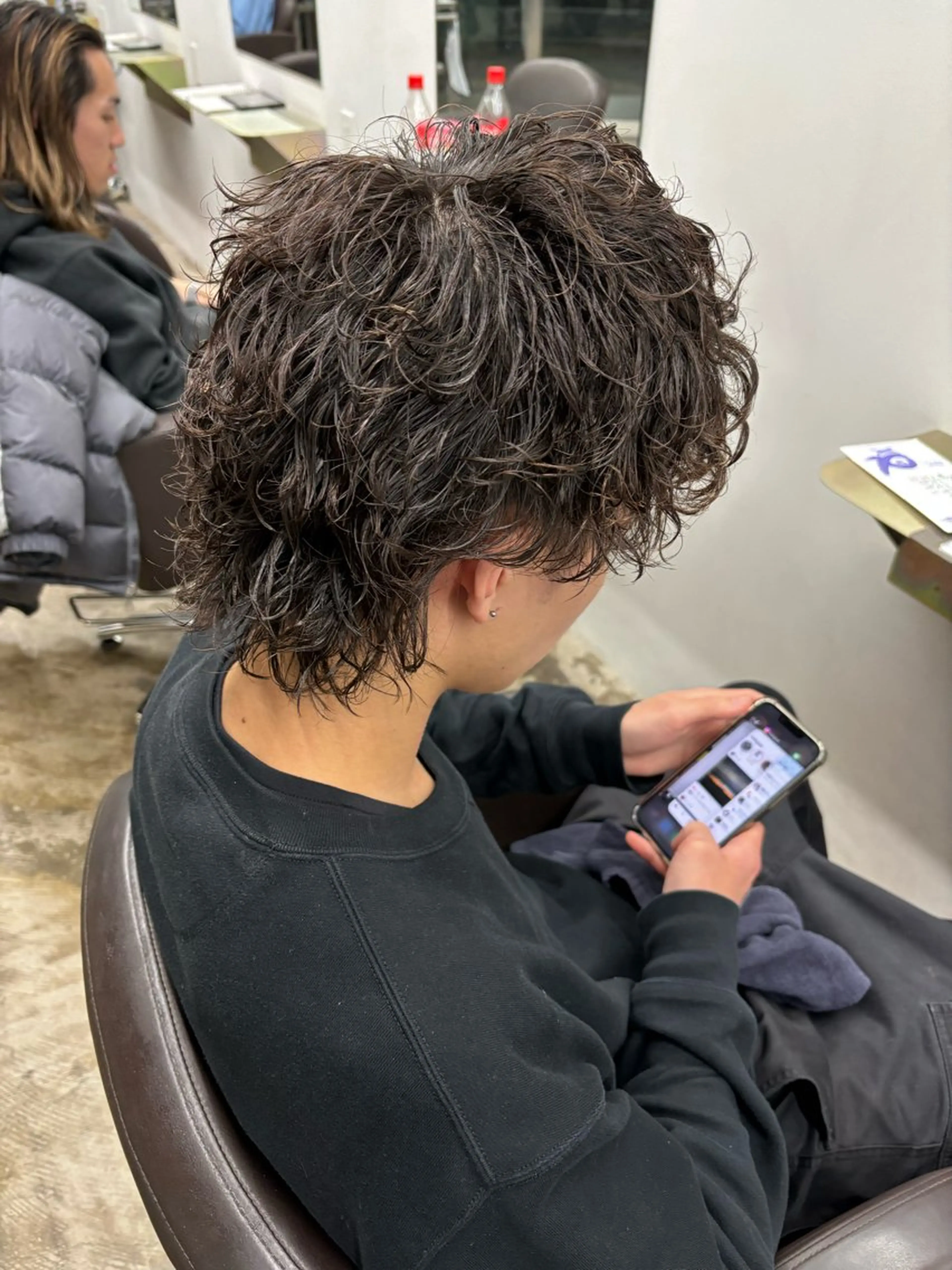 ショート パーマ ショートヘア UNSER prod by THE DAY所属・人見 風斗のヘアスタイル