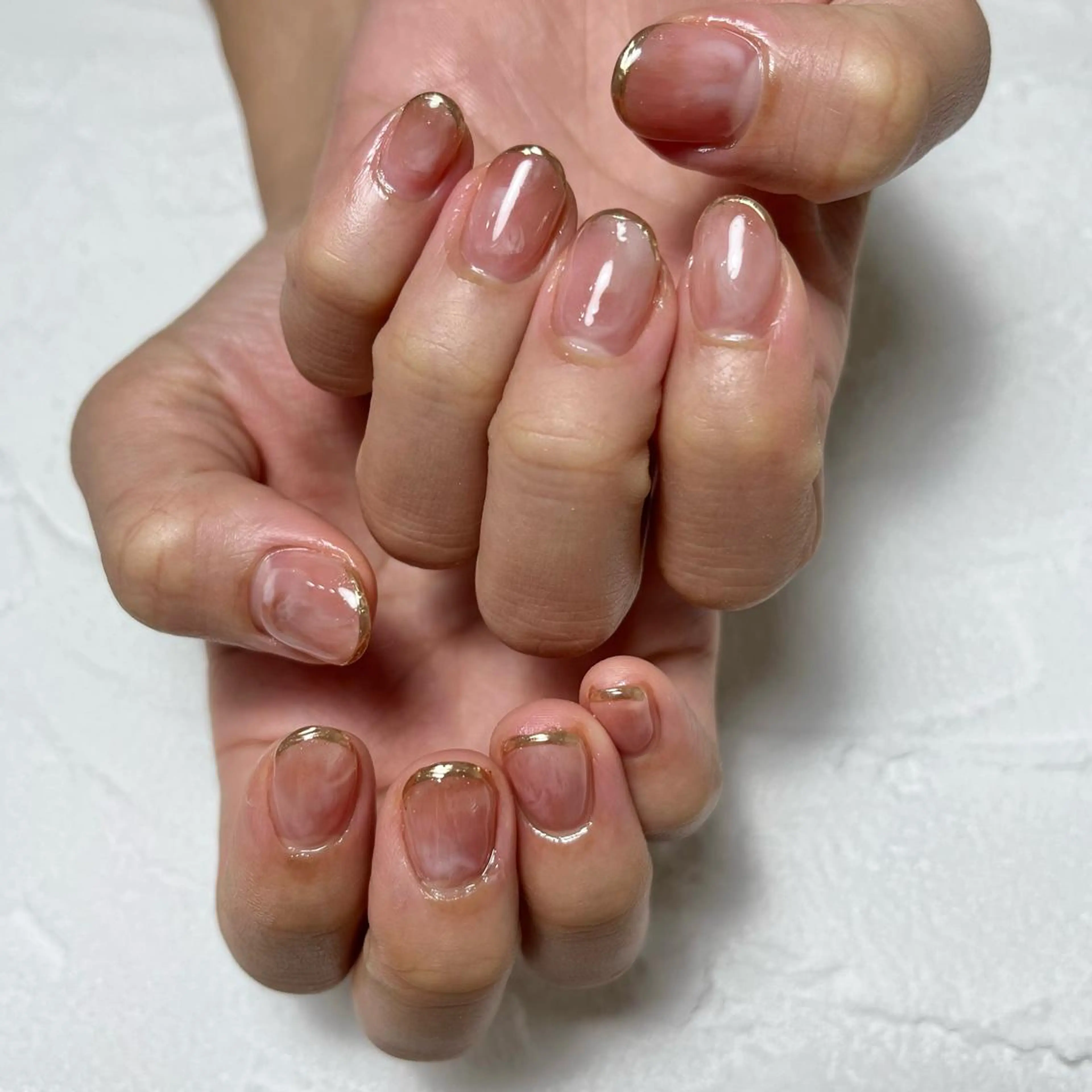 ネイル クリアネイル nail salon O (en)所属・vegh. nail／阿波座のネイルデザイン