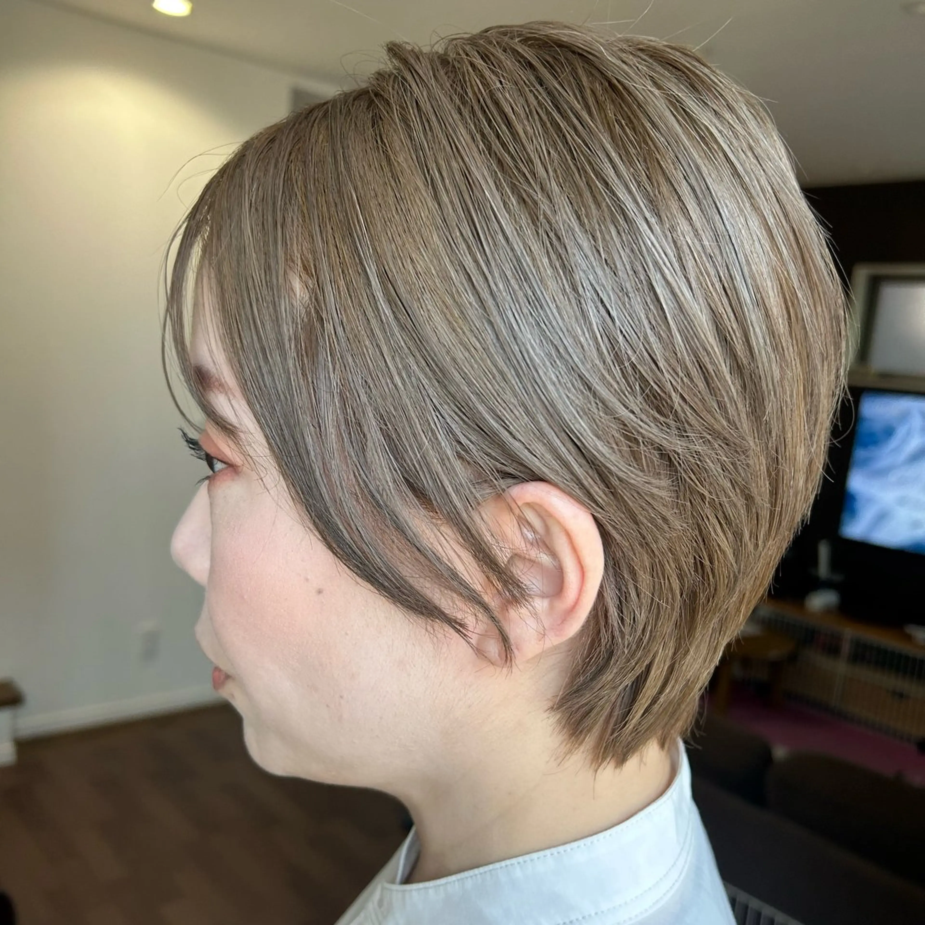 ショート ショートヘア カット ❣️星野のあ❣️ 優しいダブルブリーチのヘアスタイル