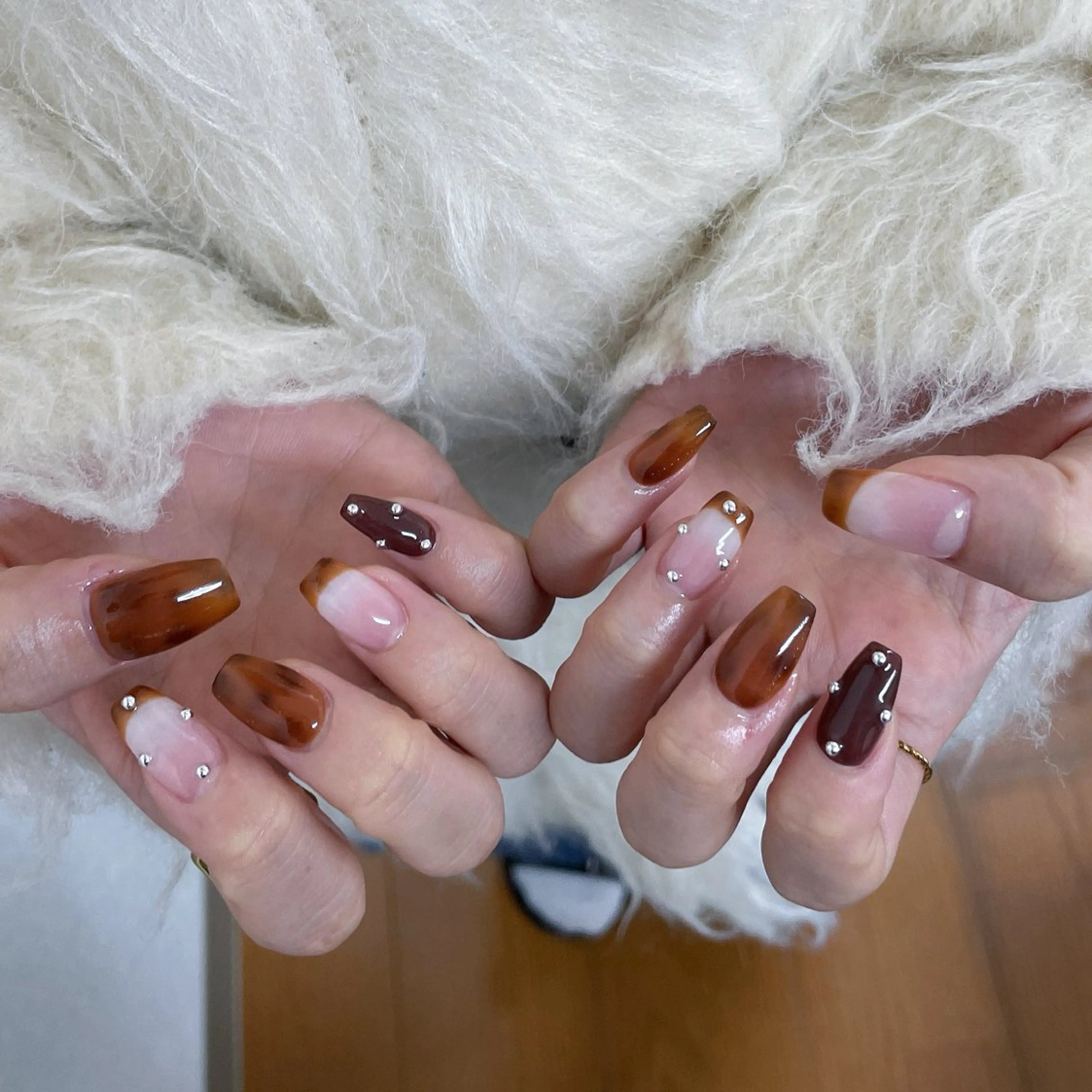 🎨🌟10本チップ長さ出し  アートネイル150分 ¥13590→¥12890の写真