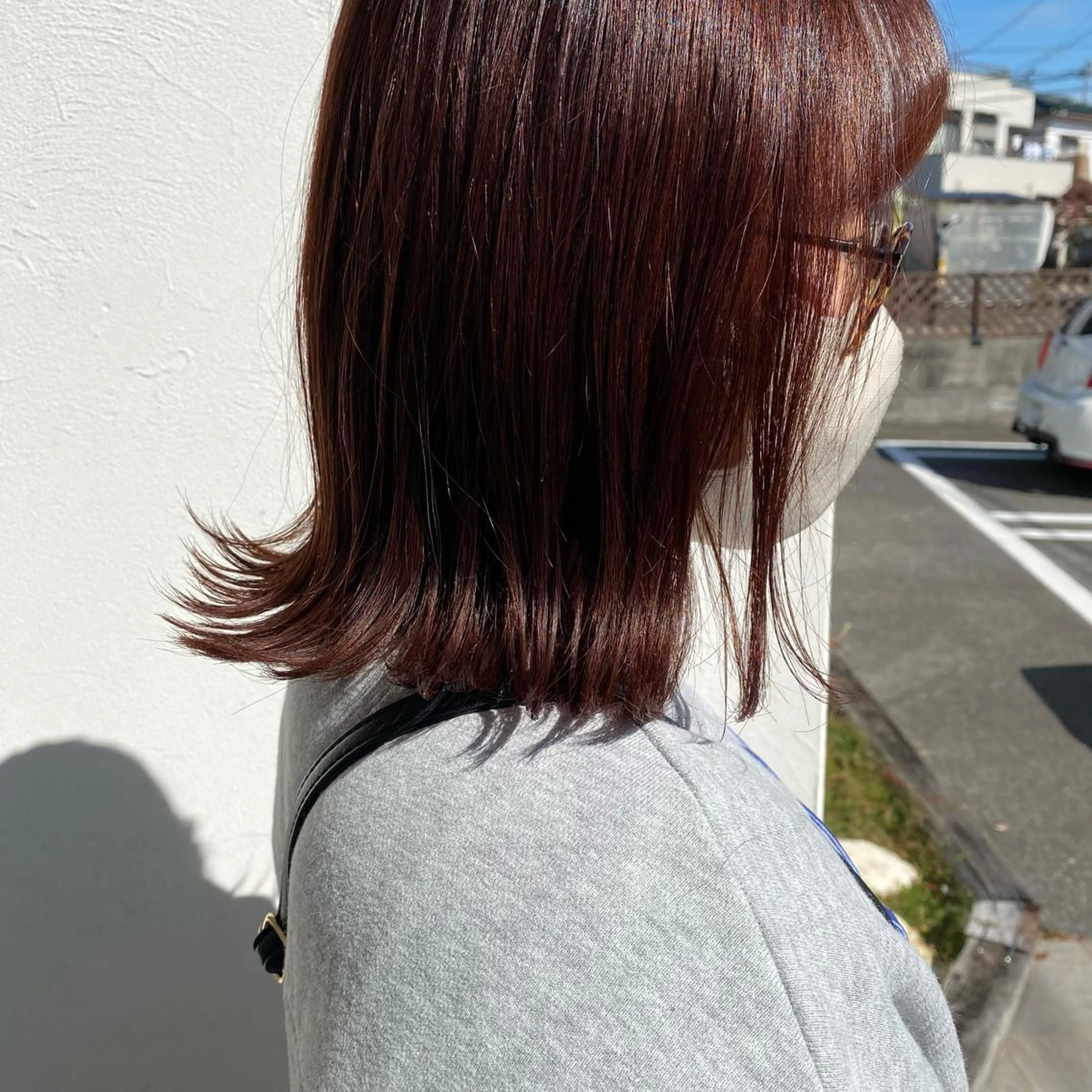 ミディアム ボブ 外ハネヘア 永田 彩華のヘアスタイル