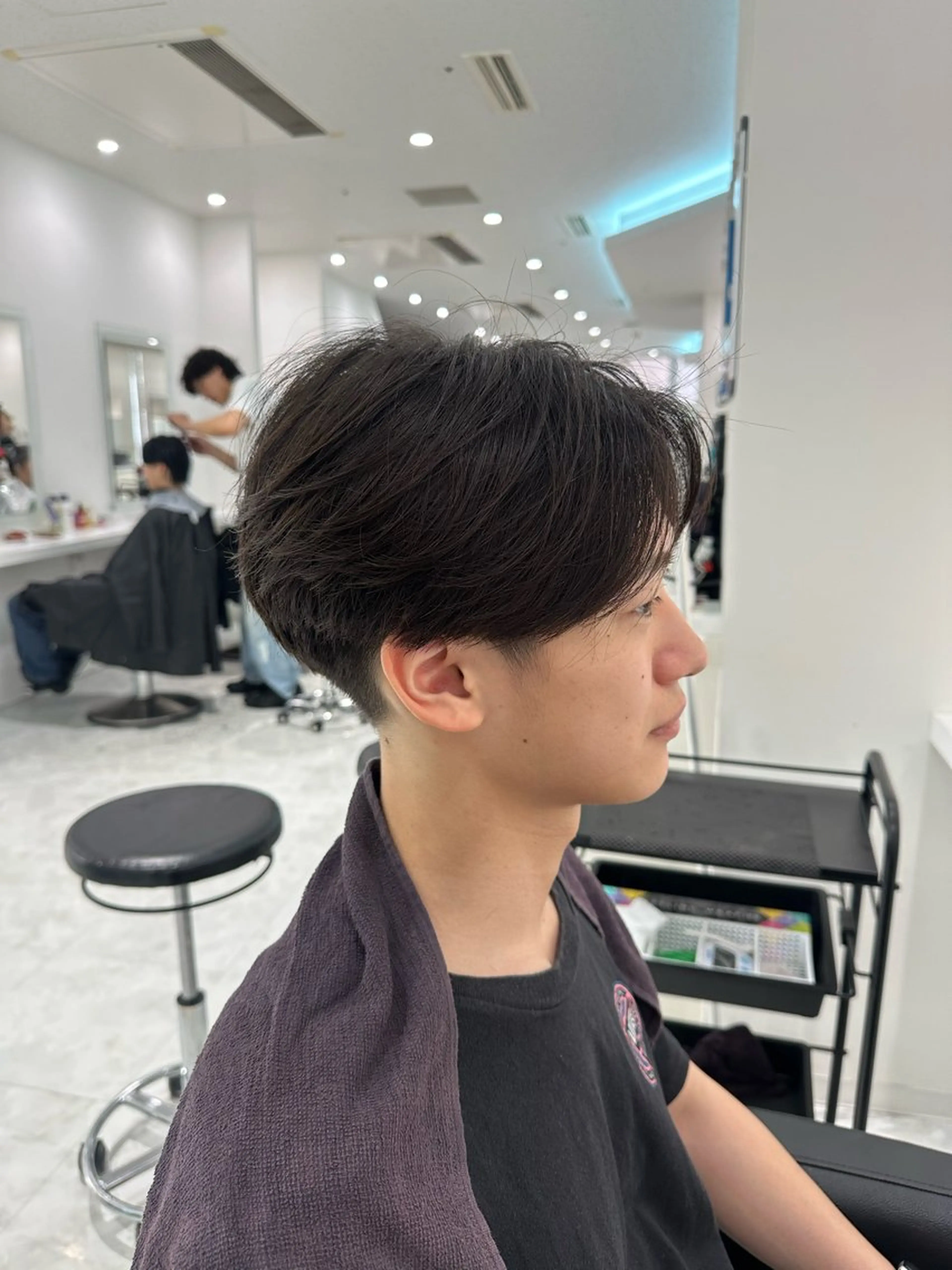 メンズ カット 🐺ニュアンスパーマ マッシュ　あさひ🐺のヘアスタイル