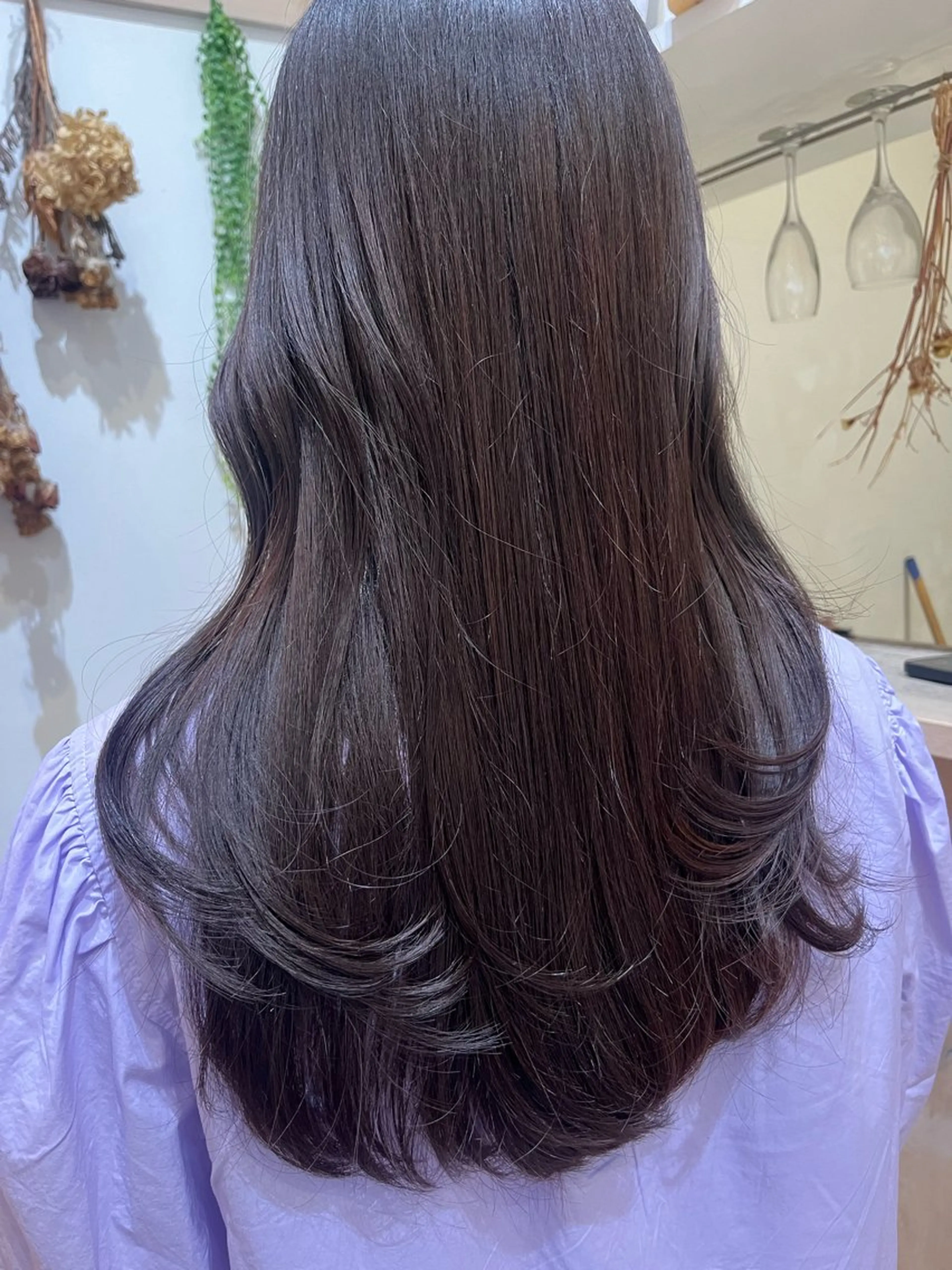 ロング カラー ブリーチ ブリーチなしカラー ヘアカラー つじしおり／ ショートヘア募集のヘアスタイル