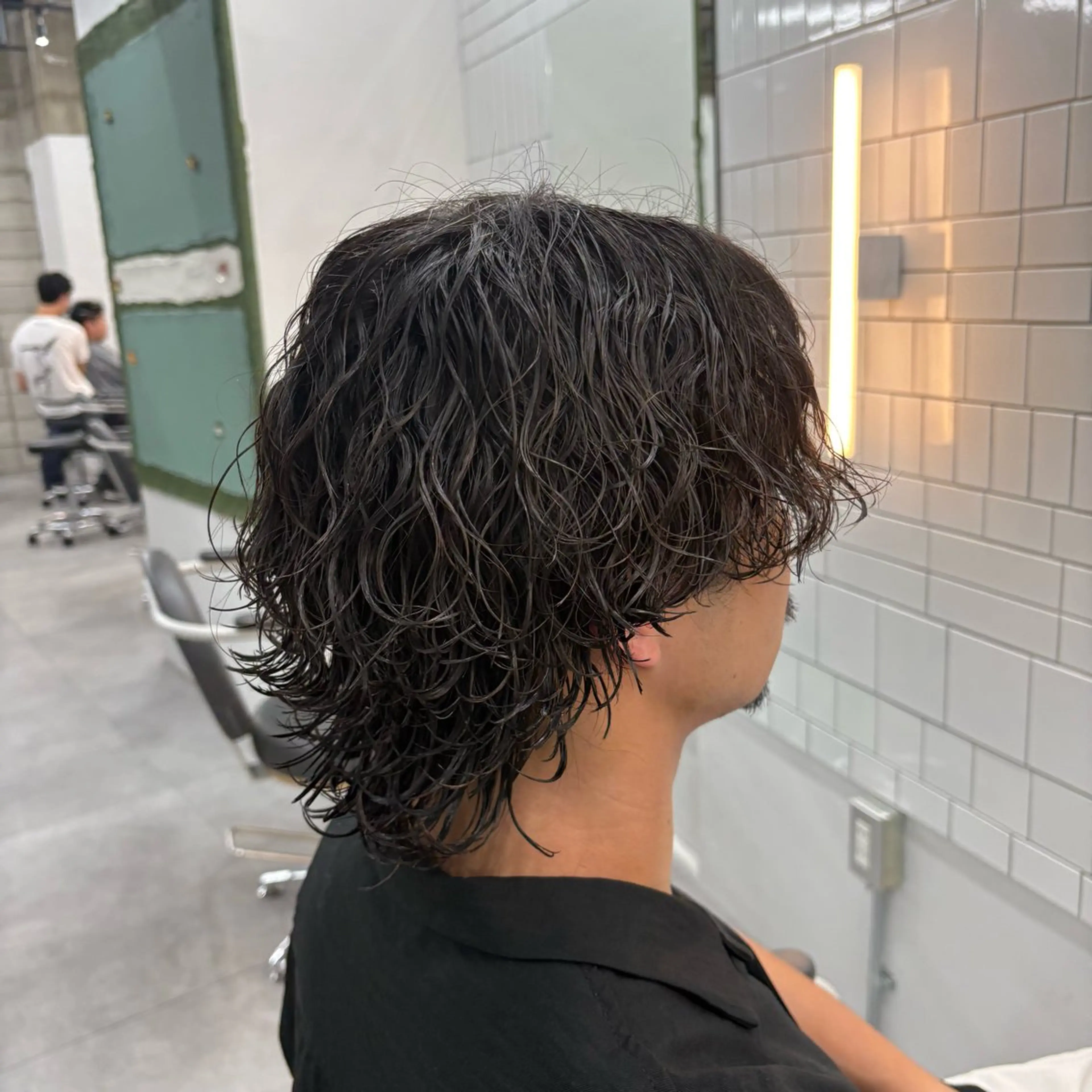 メンズカット+サーフカール、波巻きパーマの写真