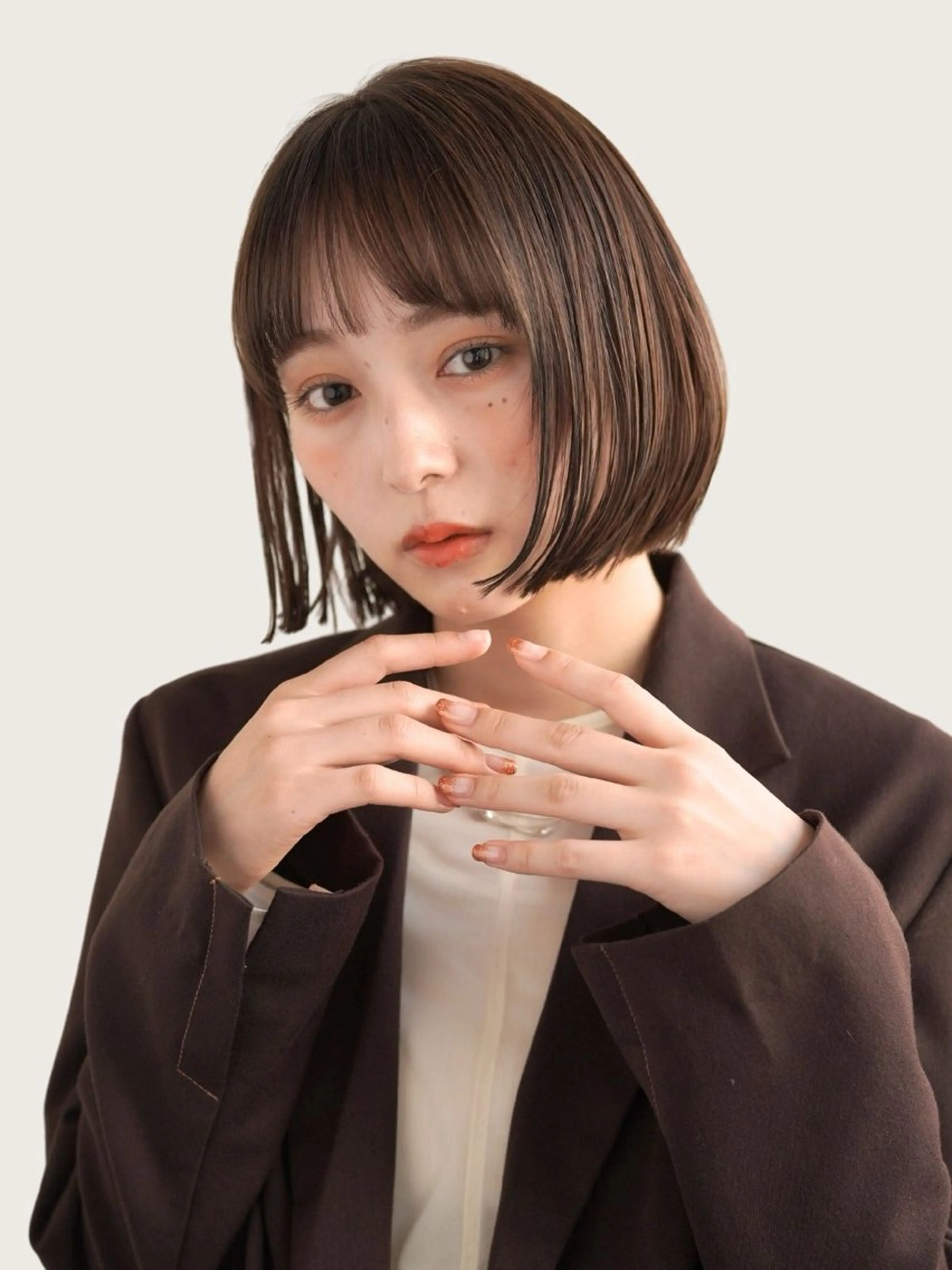 ショート カラー カット ヘアカラー トリートメント KOHNO/ブリーチ なし/透明感カラーのヘアスタイル