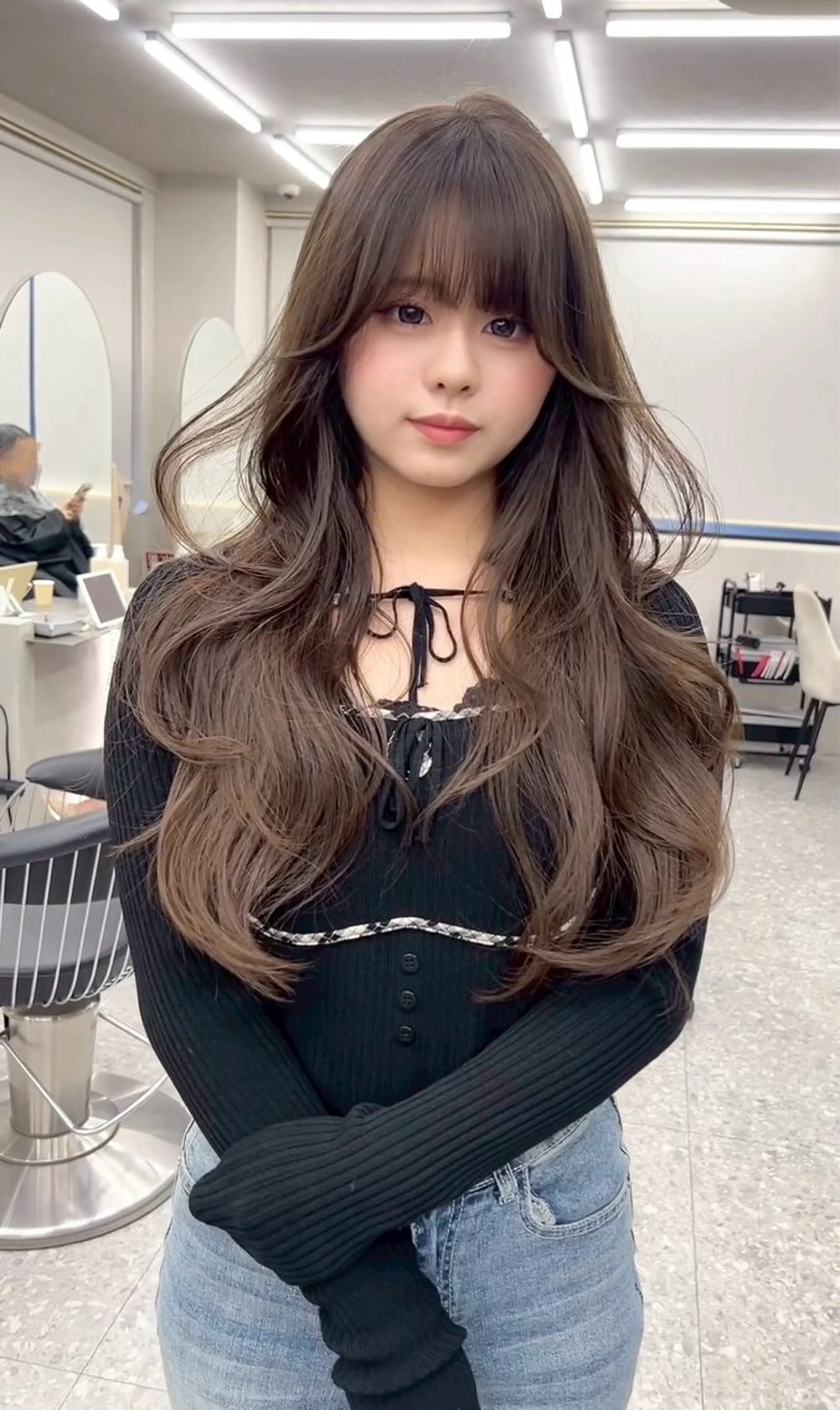 ロング ヘアカラー トリートメント Lond Le'aのヘアスタイル