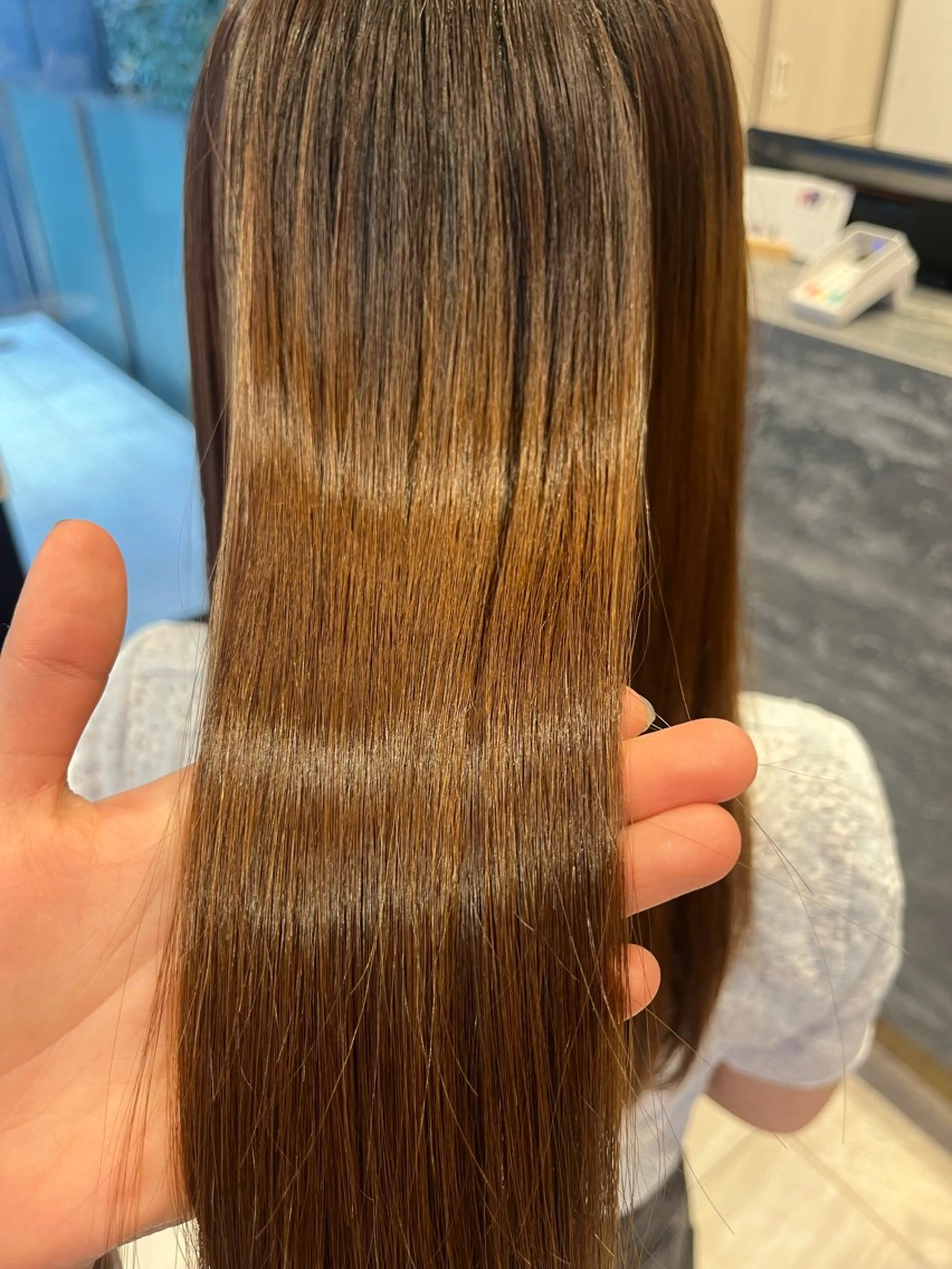 ロング 縮毛矯正 宮田 結衣のヘアスタイル