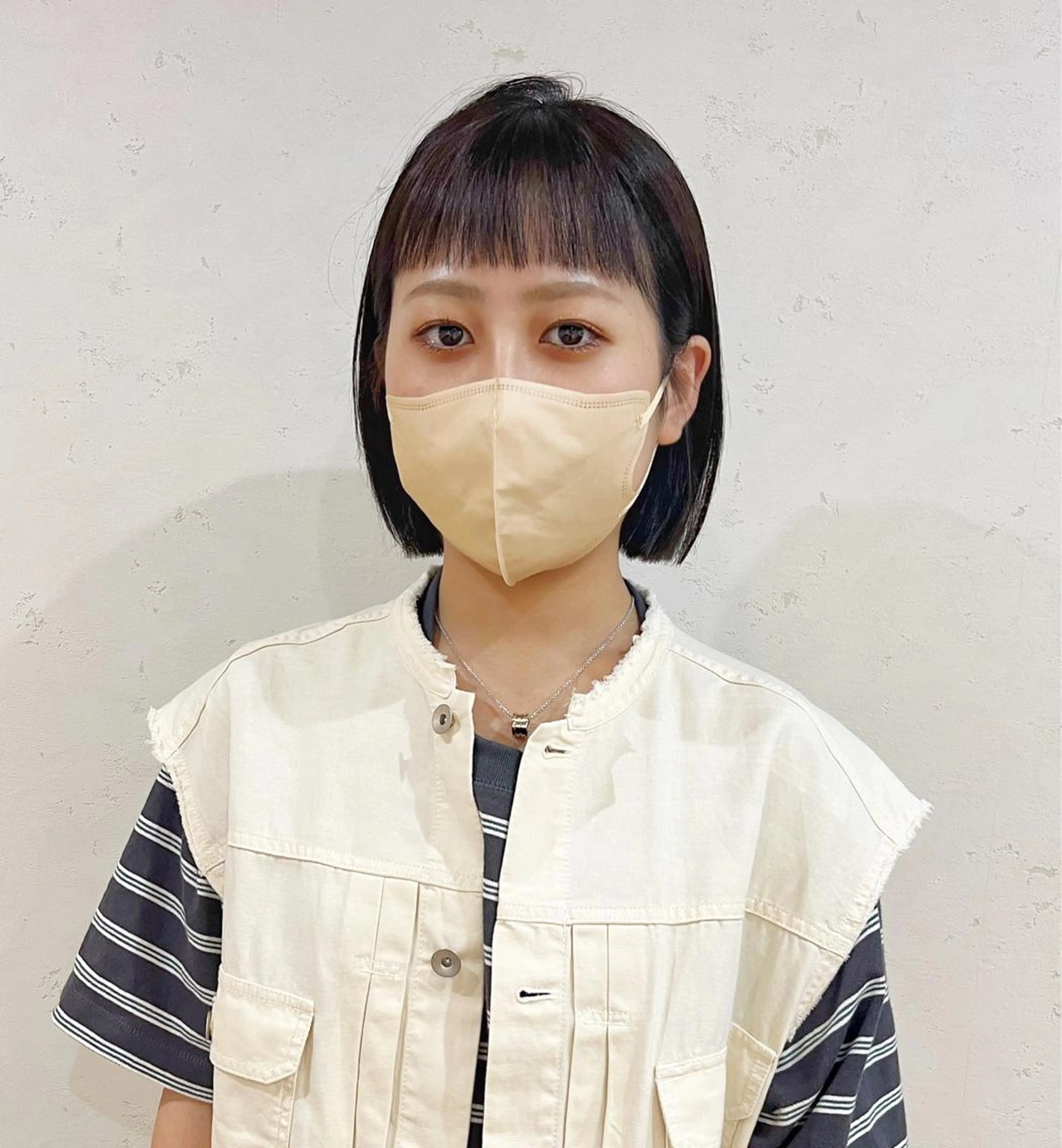 ショート 切りっぱなしボブ ボブ 義本 風佳のヘアスタイル