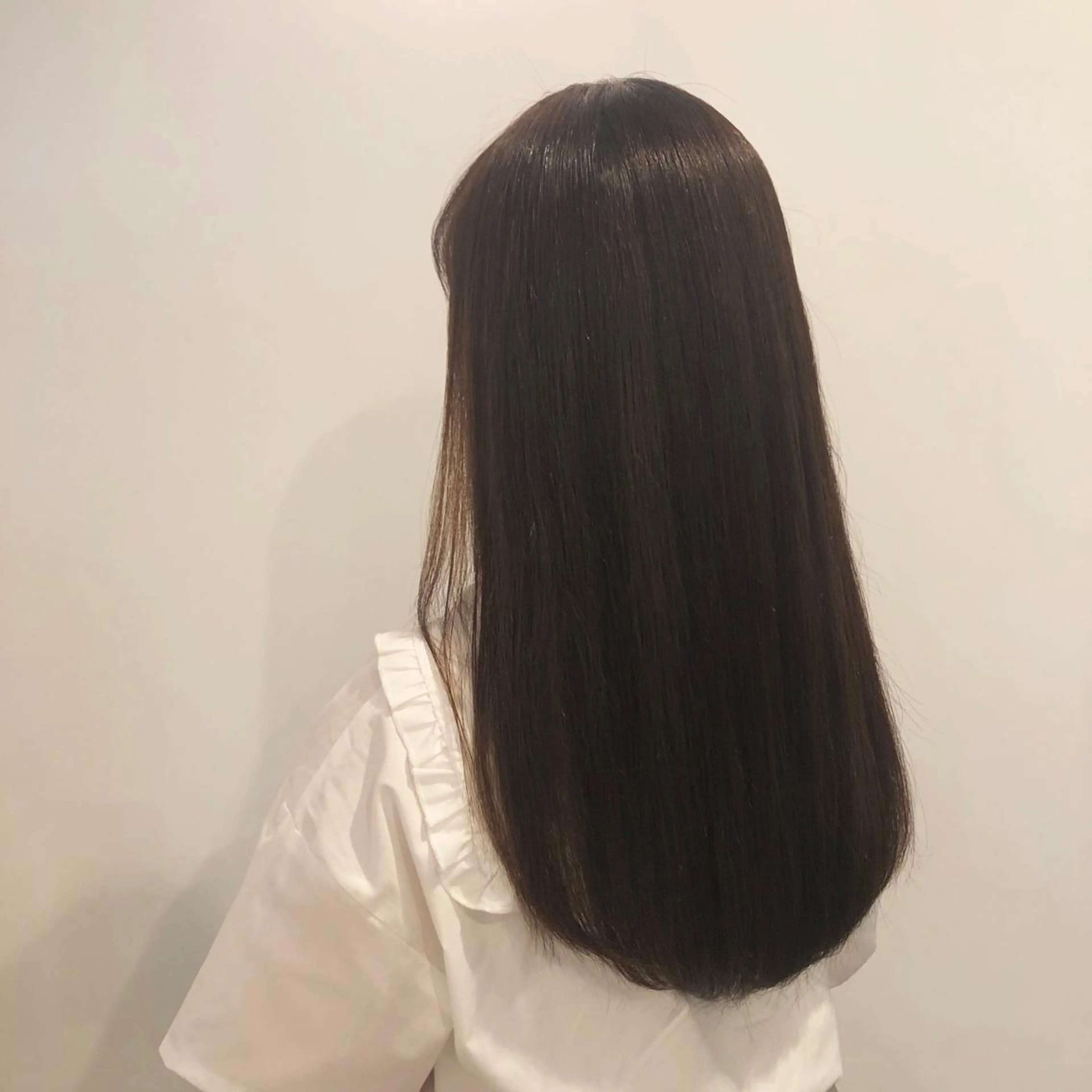 ロング 縮毛矯正 やまぐち もえかのヘアスタイル