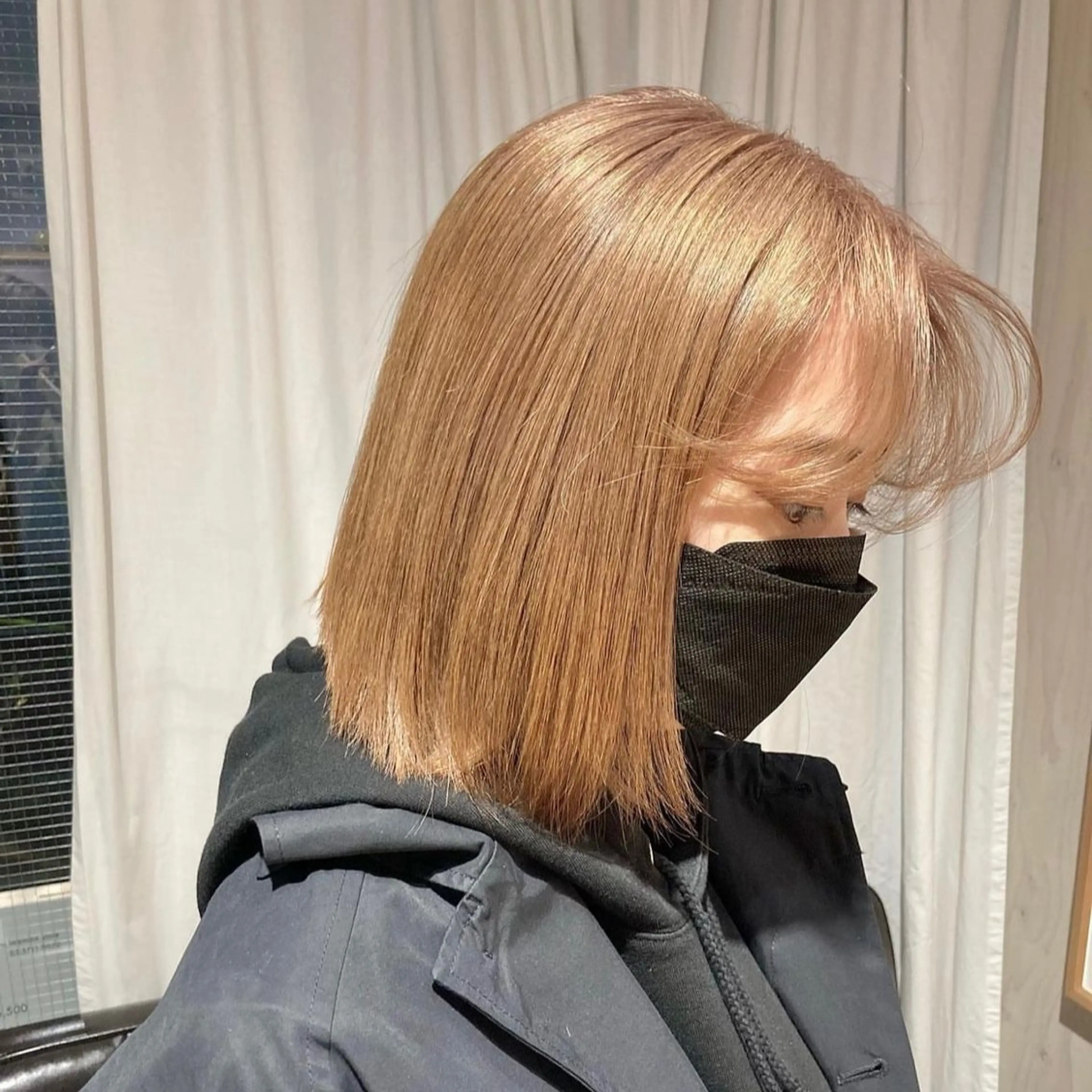 ミディアム カラー GO TODAY SHAiRE SALON 原宿本店所属・ブリーチ/レイヤー ハッシュカット/河内のヘアスタイル