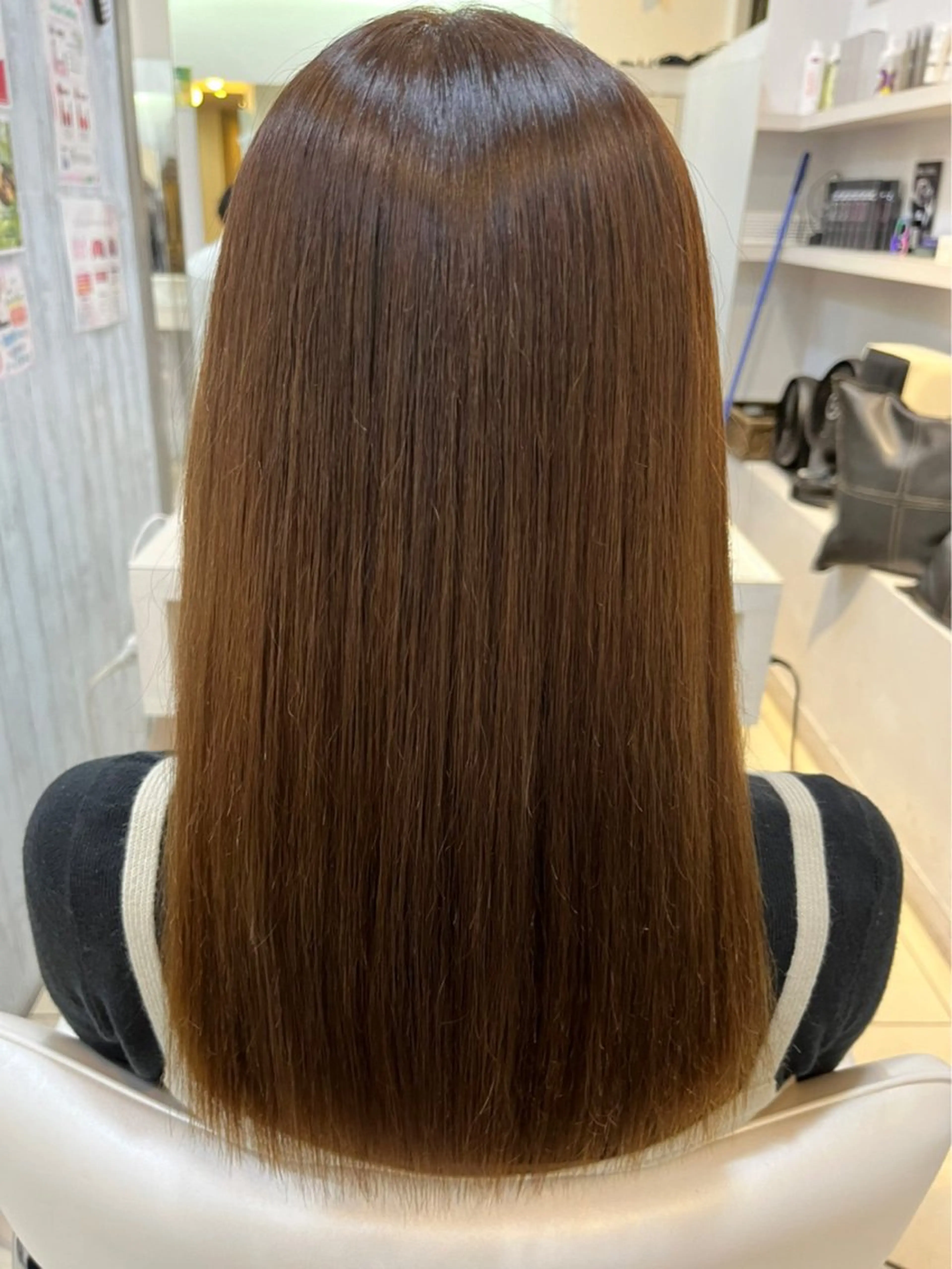 ロング カット 縮毛矯正 トリートメント 艶髪の神様 瀧田嵐士🇰🇷のヘアスタイル
