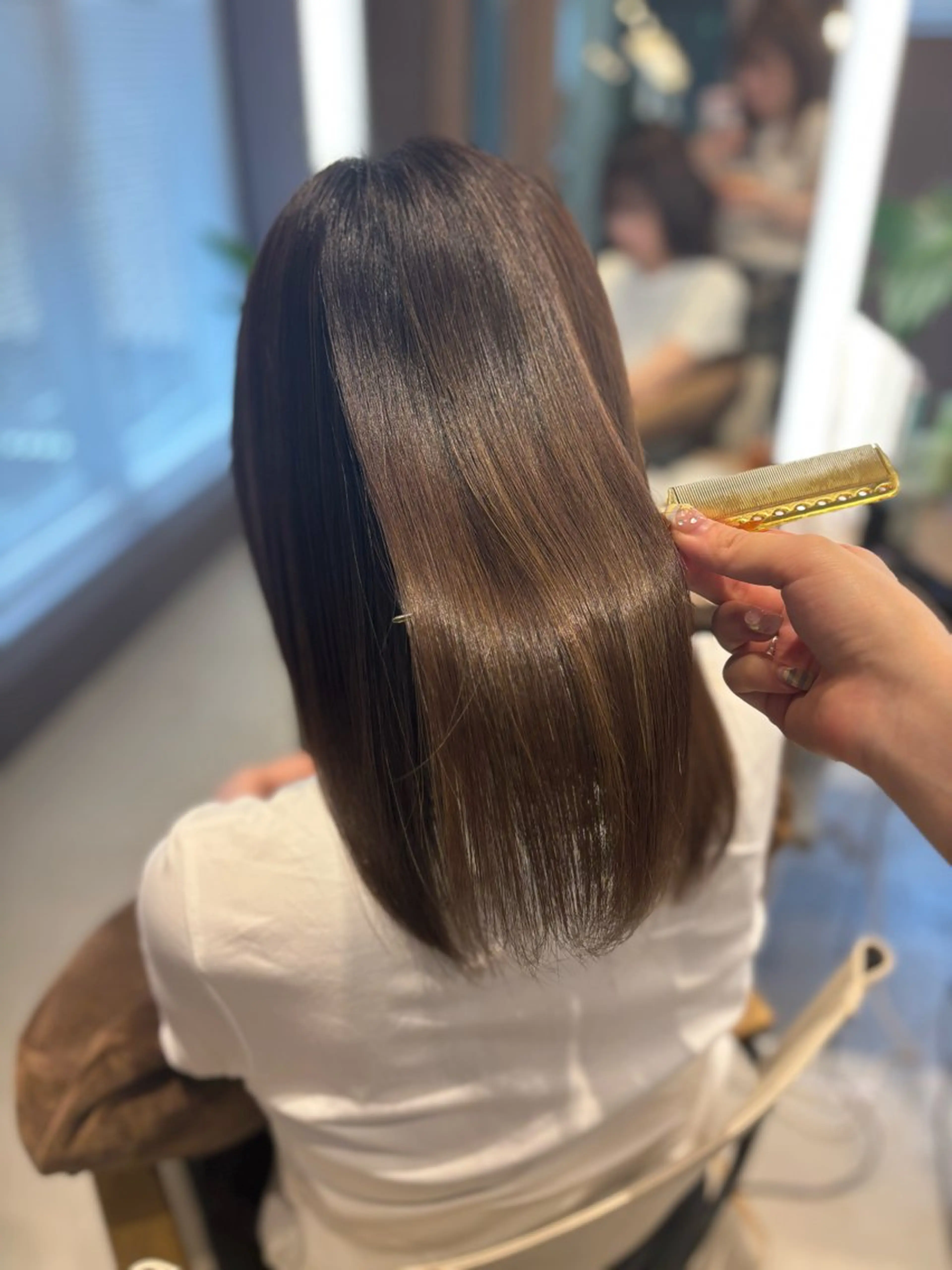 ミディアム カラー カット ヘアカラー ボブ/レイヤー/暖色 カラー/dai🌿のヘアスタイル