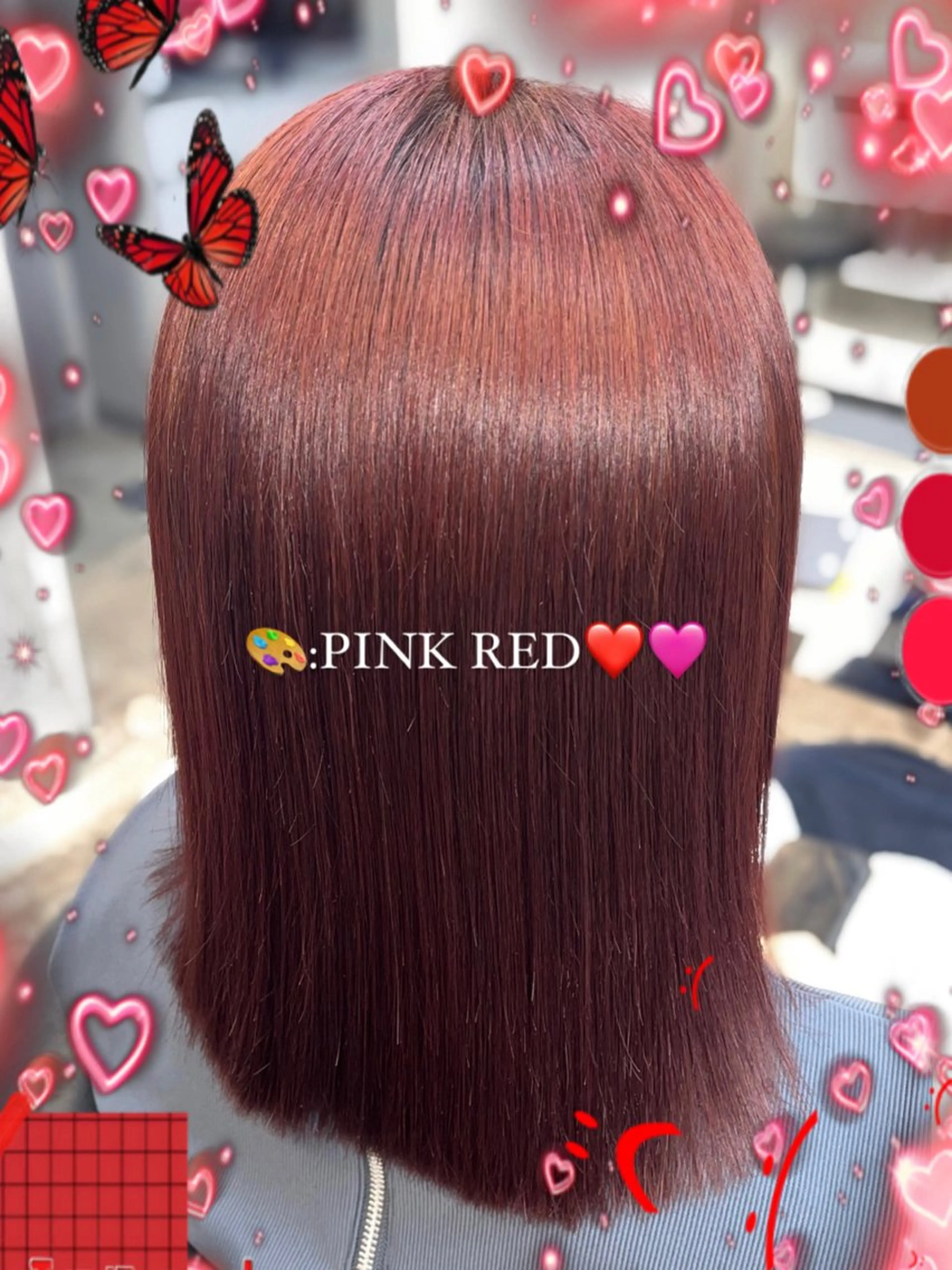 ミディアム カラー 🪄推しカラー🎀 名塚比奈乃🪄のヘアスタイル