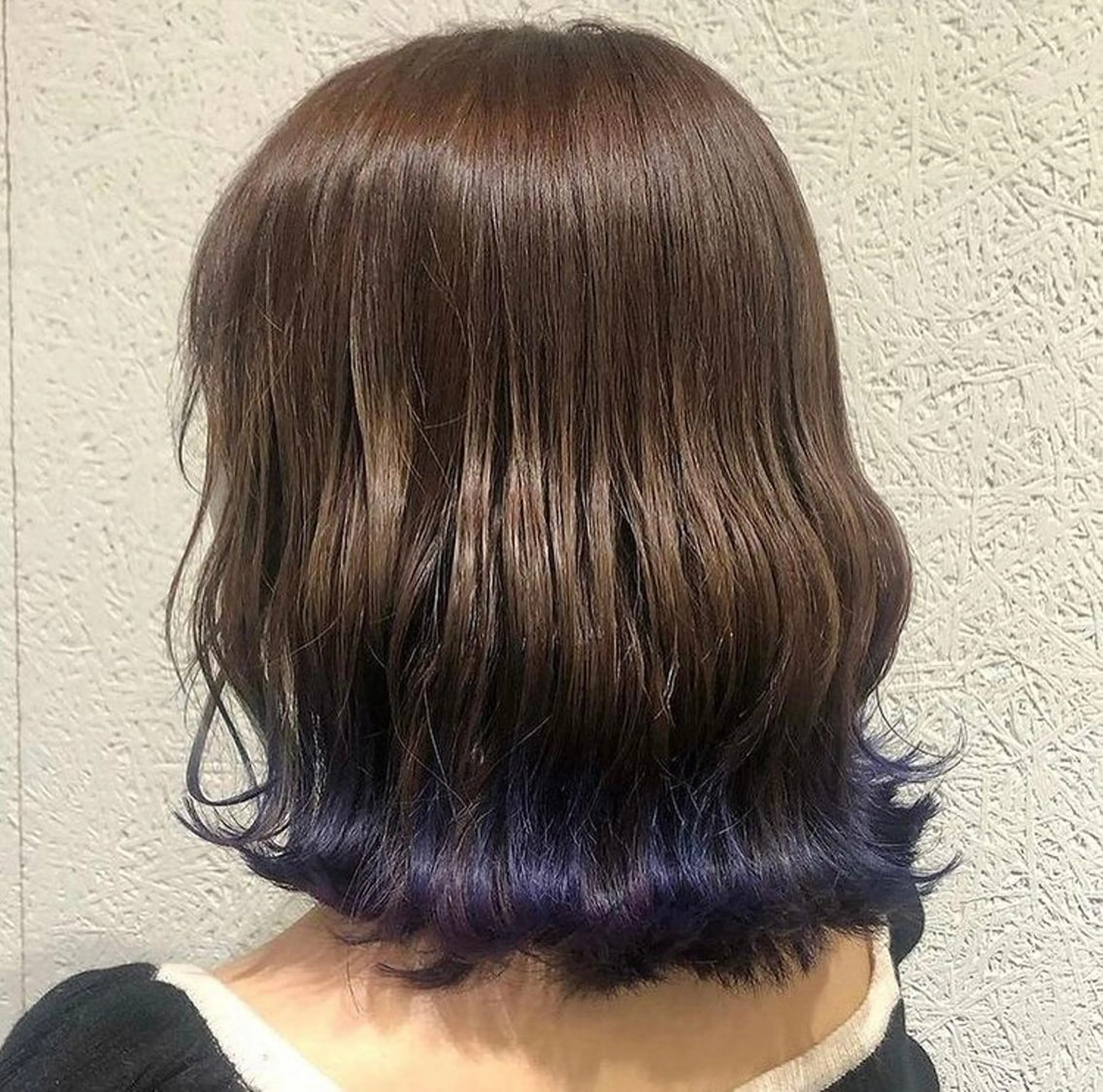 ミディアム カラー ヘアアレンジ ラベンダーカラー 髪質改善 ツヤ髪カラー✴︎髙井のヘアスタイル