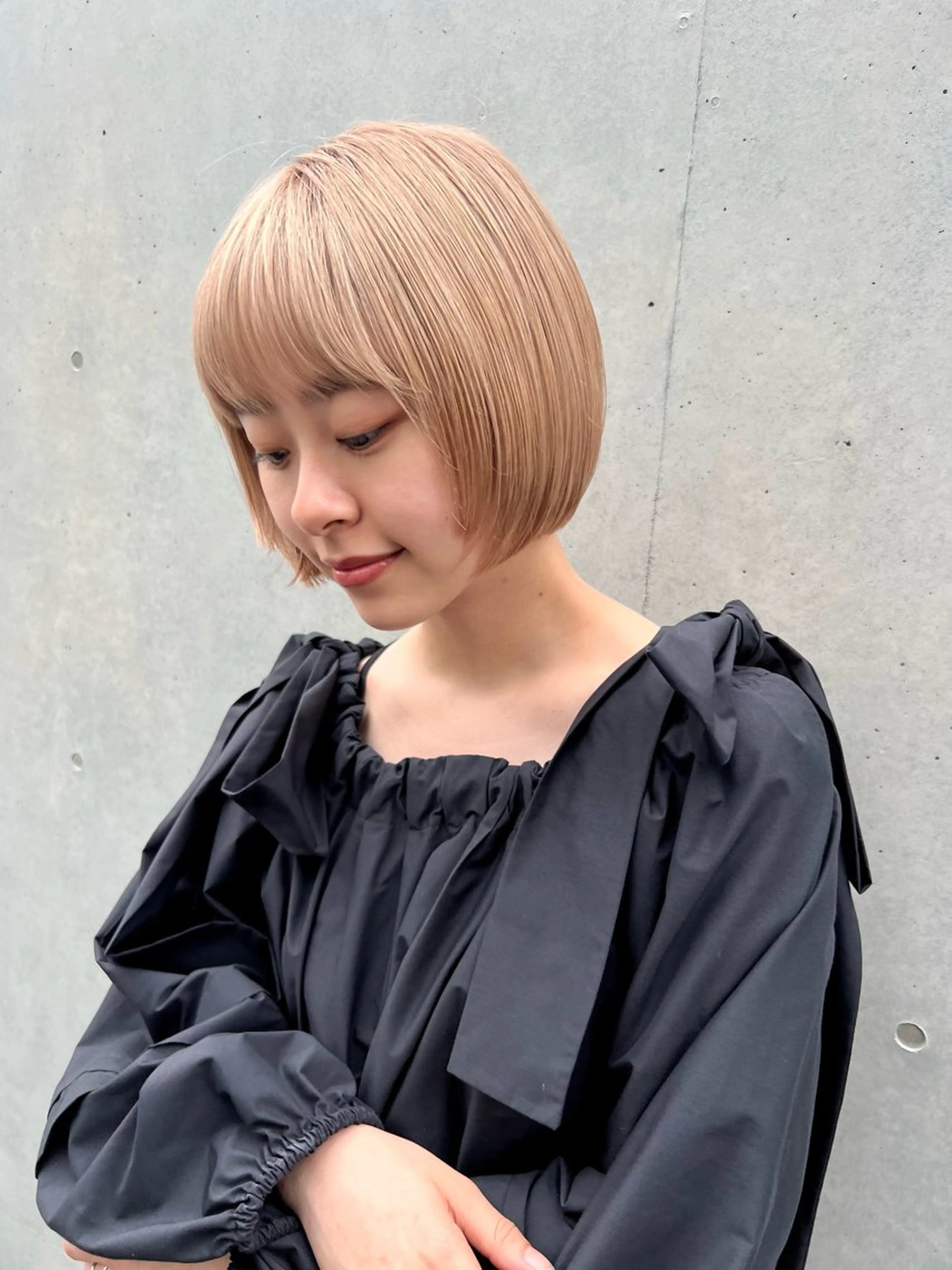 切りっぱなしボブの写真