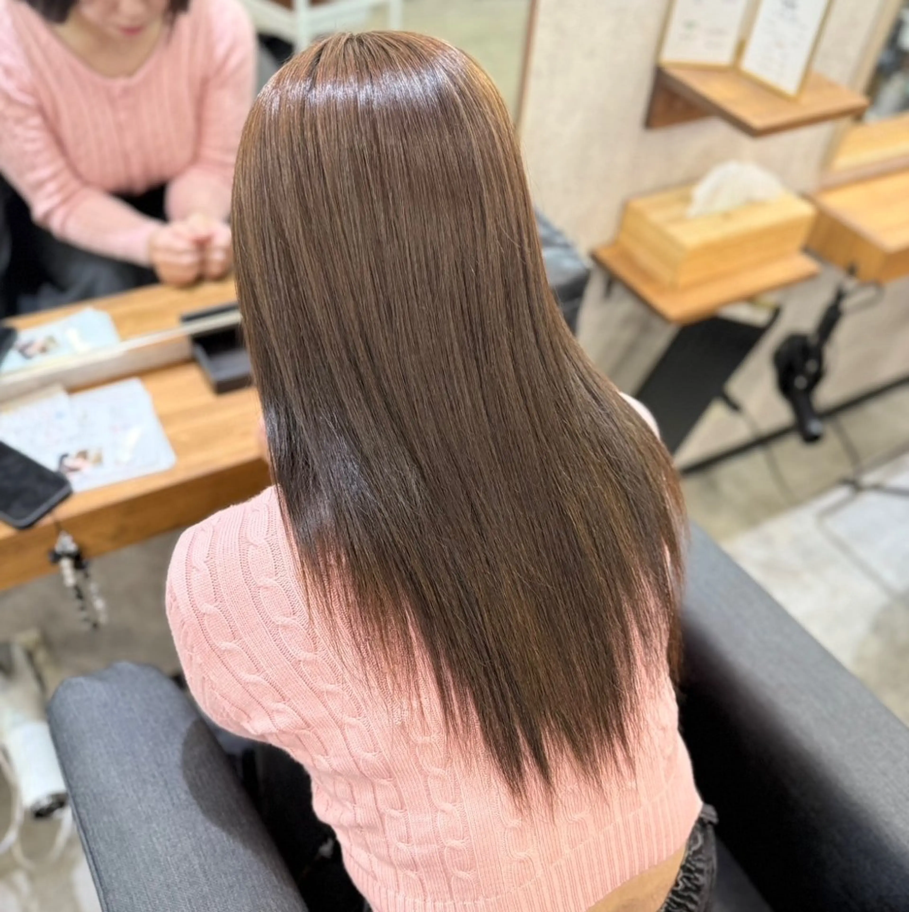 ロング ヘアカラー MOURI CHISATOのヘアスタイル