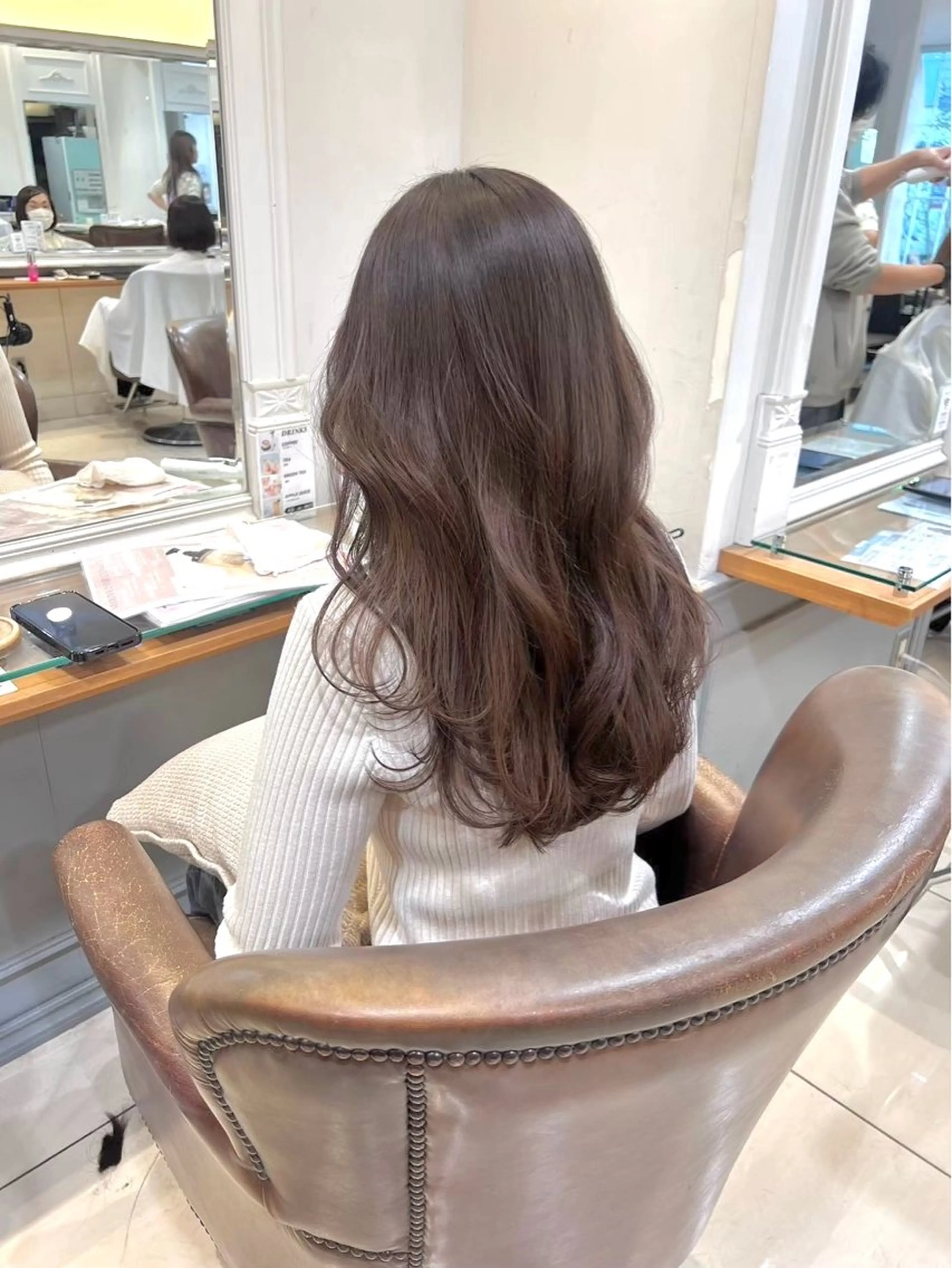セミロング カラー ヘアカラー 🎀ほのか🎀カラー 🎀aim横浜🎀のヘアスタイル