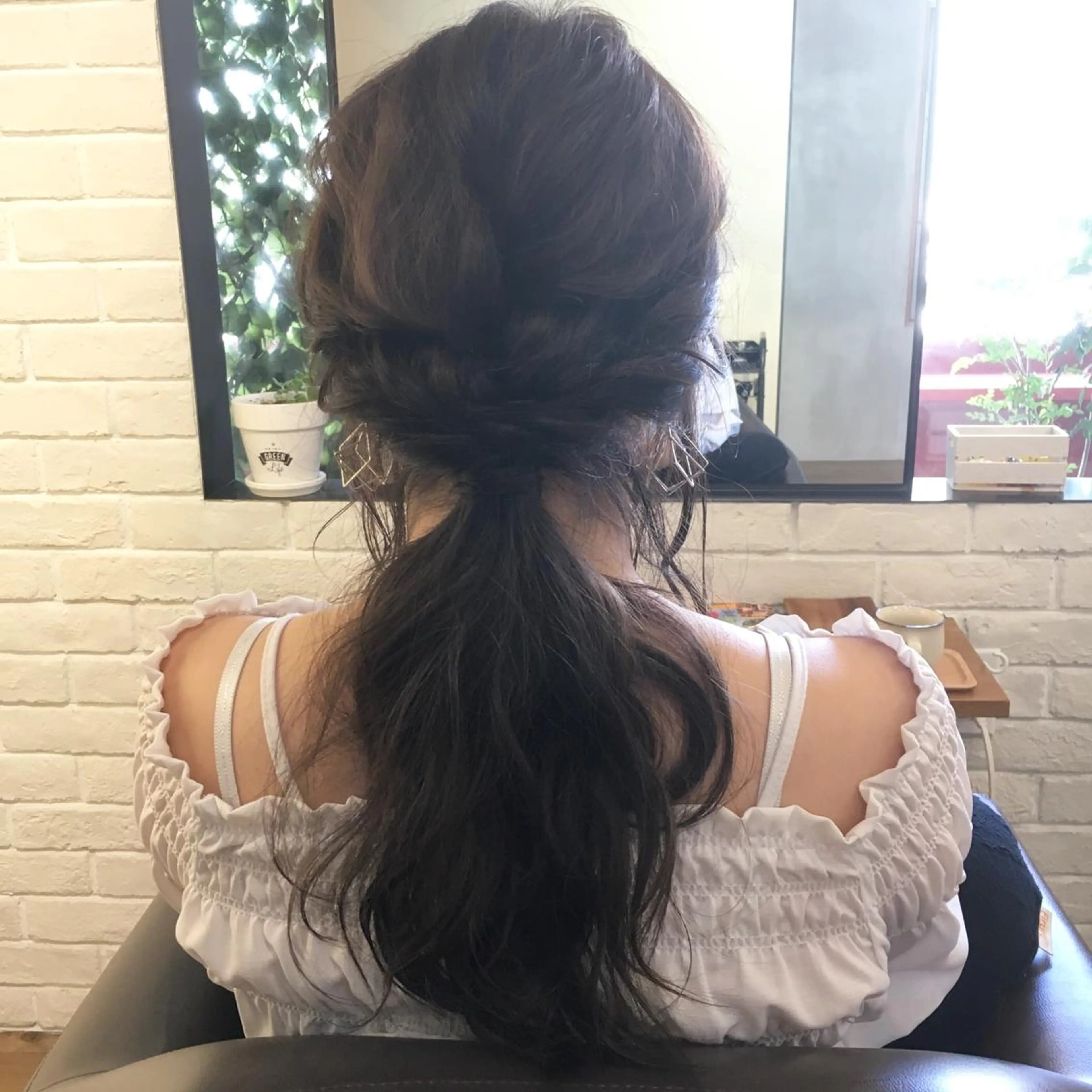 ロング ヘアアレンジ 上川 美幸のヘアスタイル