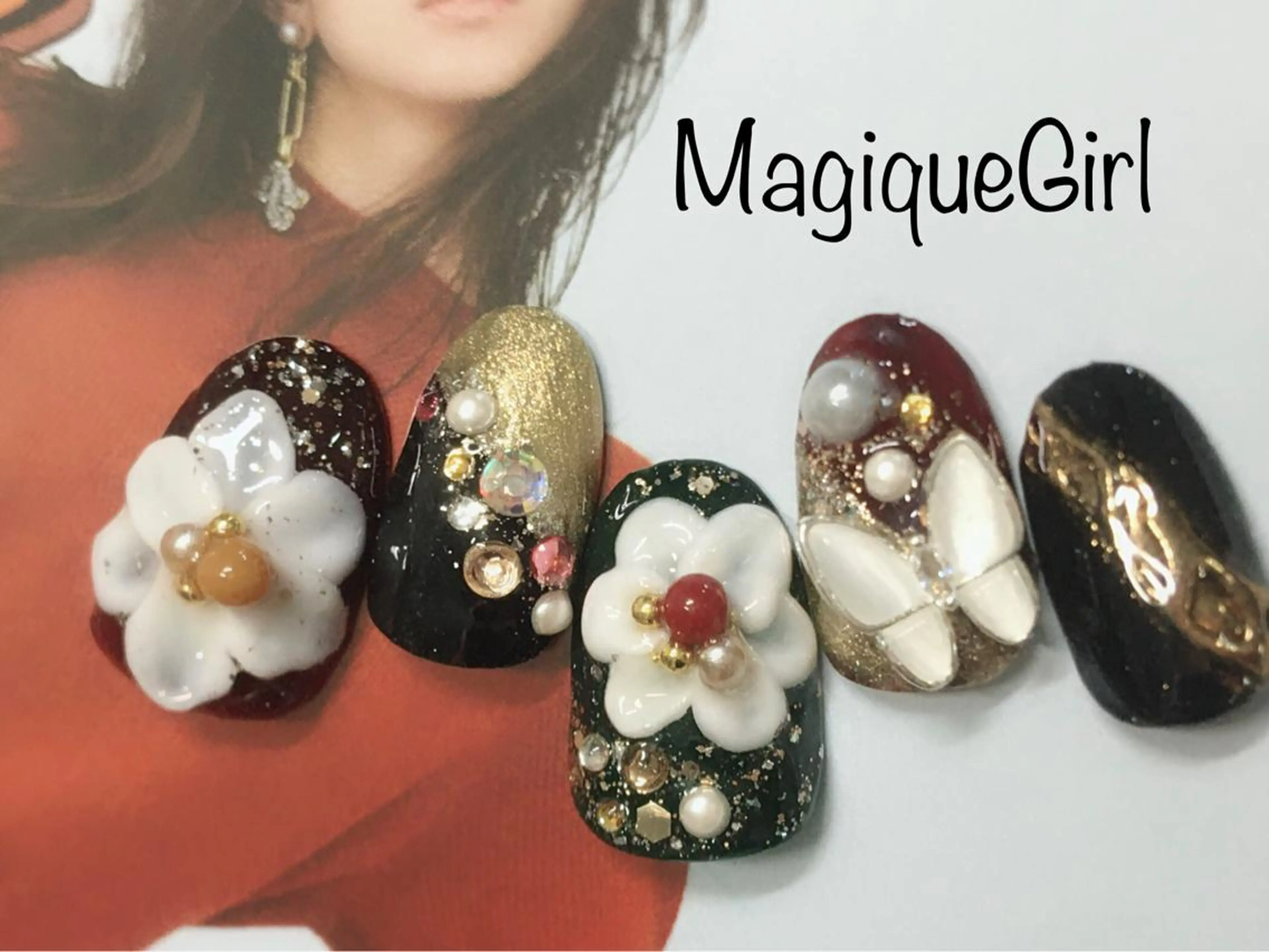 ネイル アートネイル 成人式 ゴールド ゴージャス ミラーネイル 🌸Nail&Eye KAKU🌸のネイルデザイン