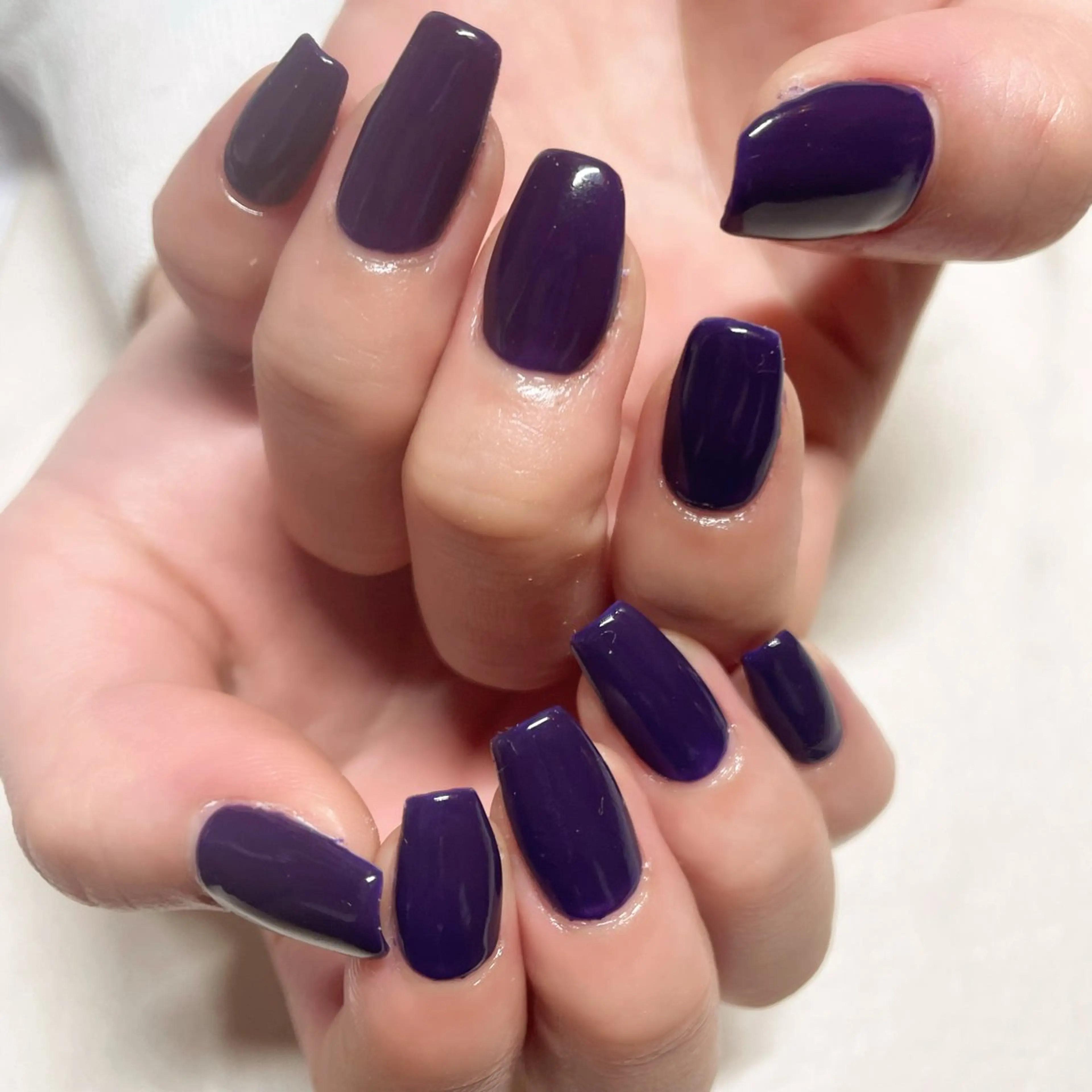 ネイル パープル ハンドネイル total salon fu-a'[フーア]所属・佐藤 芽衣のネイルデザイン