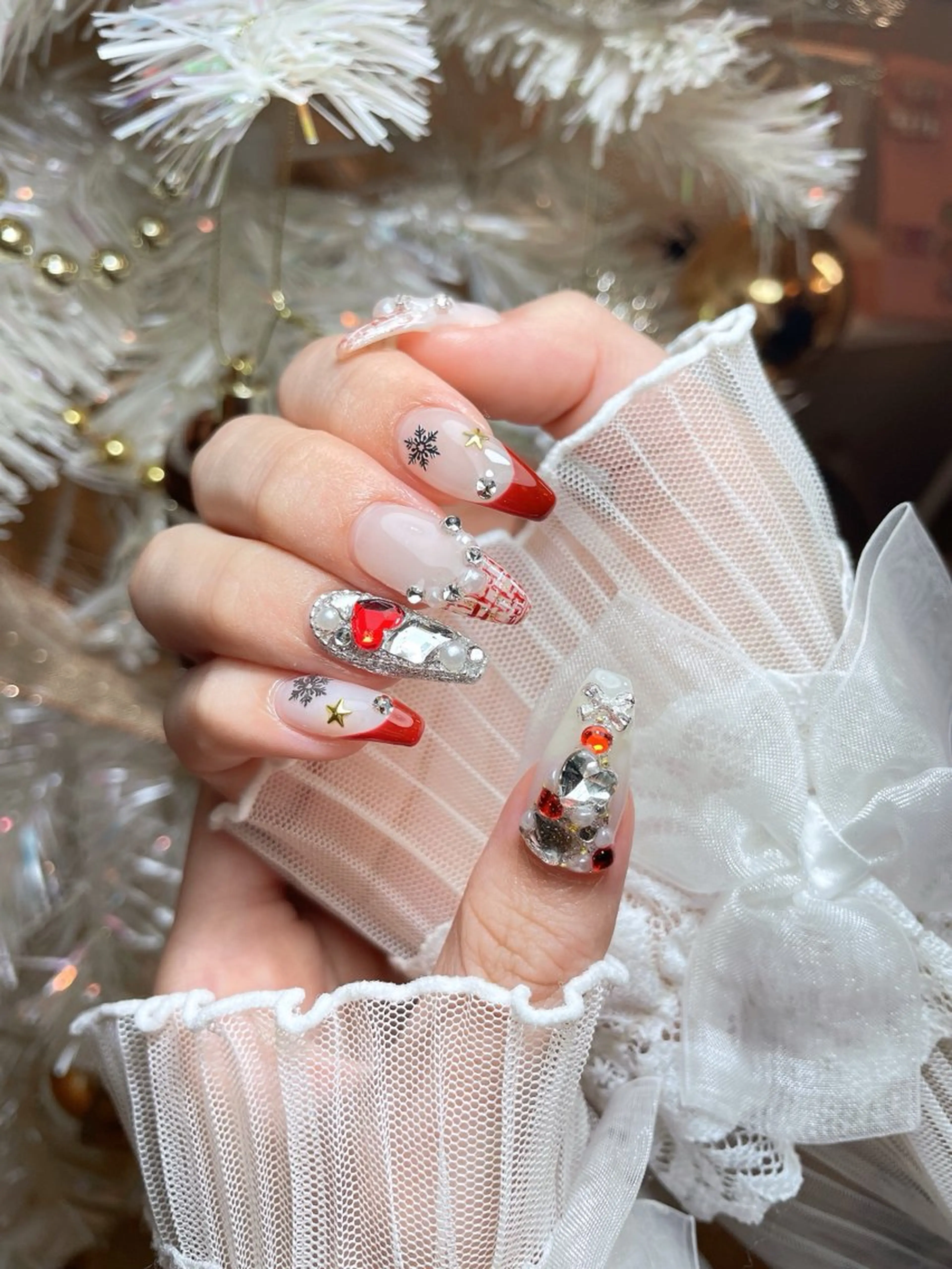 ネイル 23時まで❤︎韓国、 ワンホンネイルのネイルデザイン