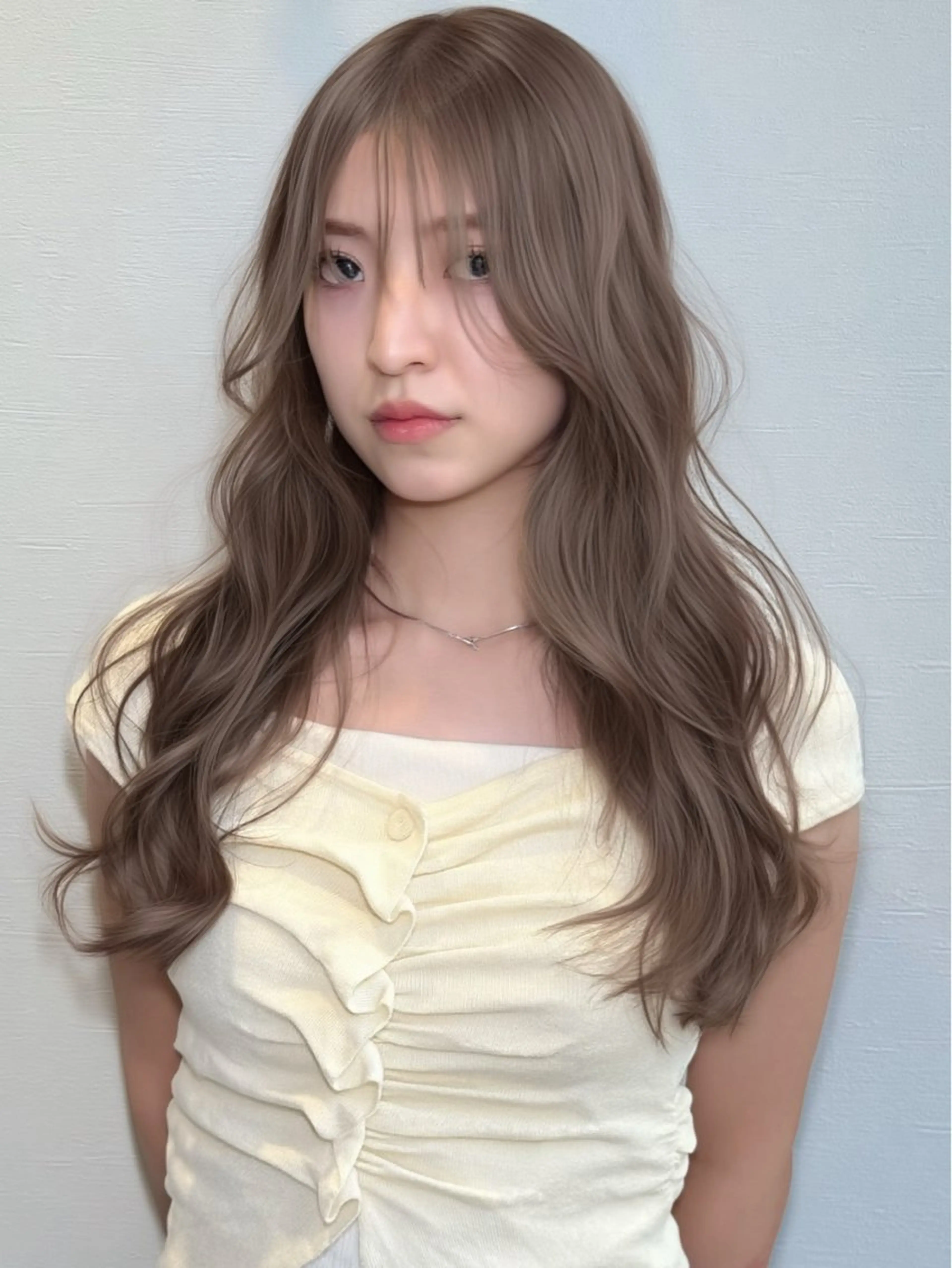ロング レイヤーカット カット 🎀ハイトーン・ボブ 心斎橋【あやか】🎀のヘアスタイル
