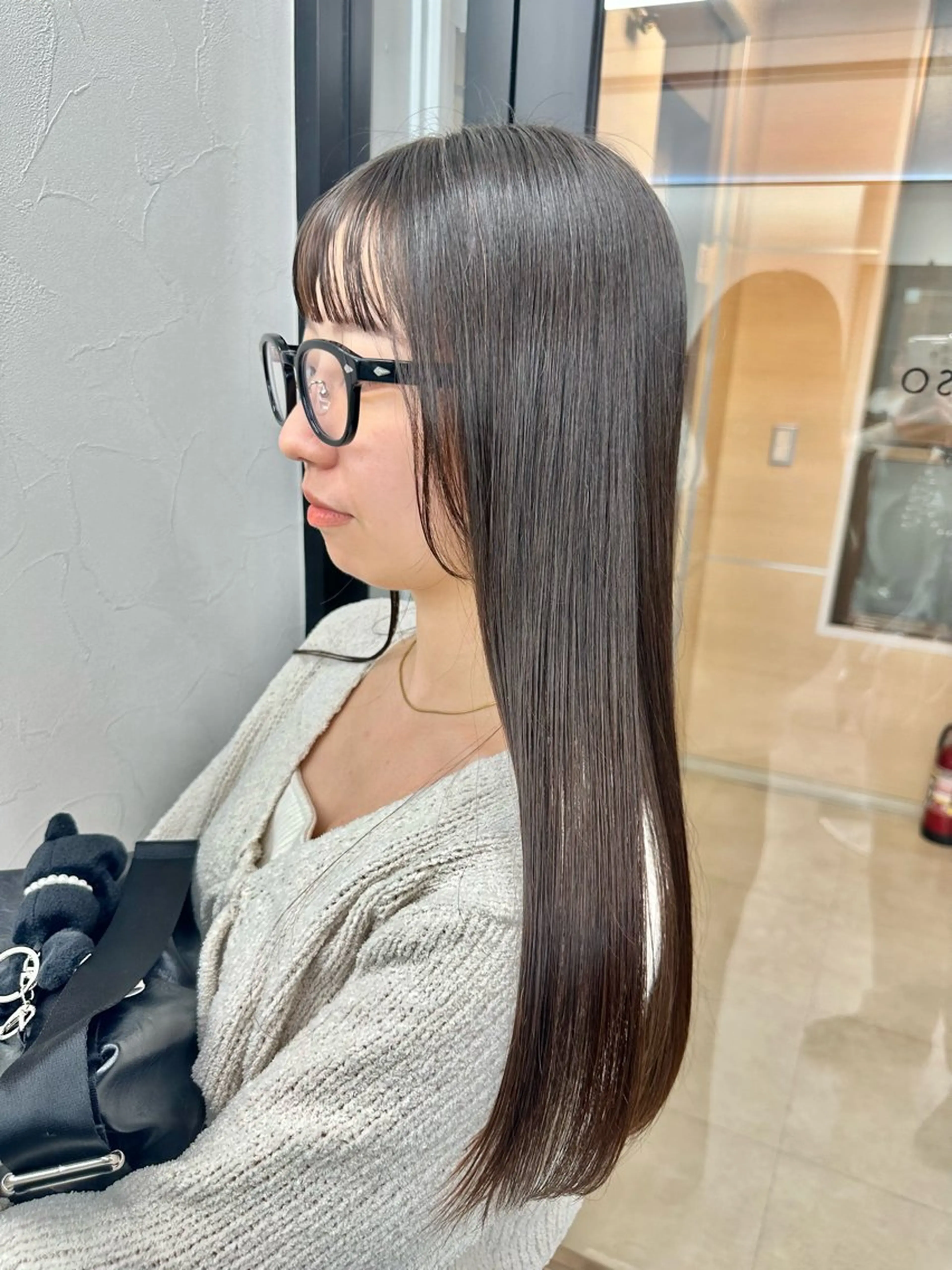 ロング 髪質改善 レイヤーカット 縮毛矯正 トリートメント 髪質改善/レイヤー/ 艶髪🎀ayaneのヘアスタイル